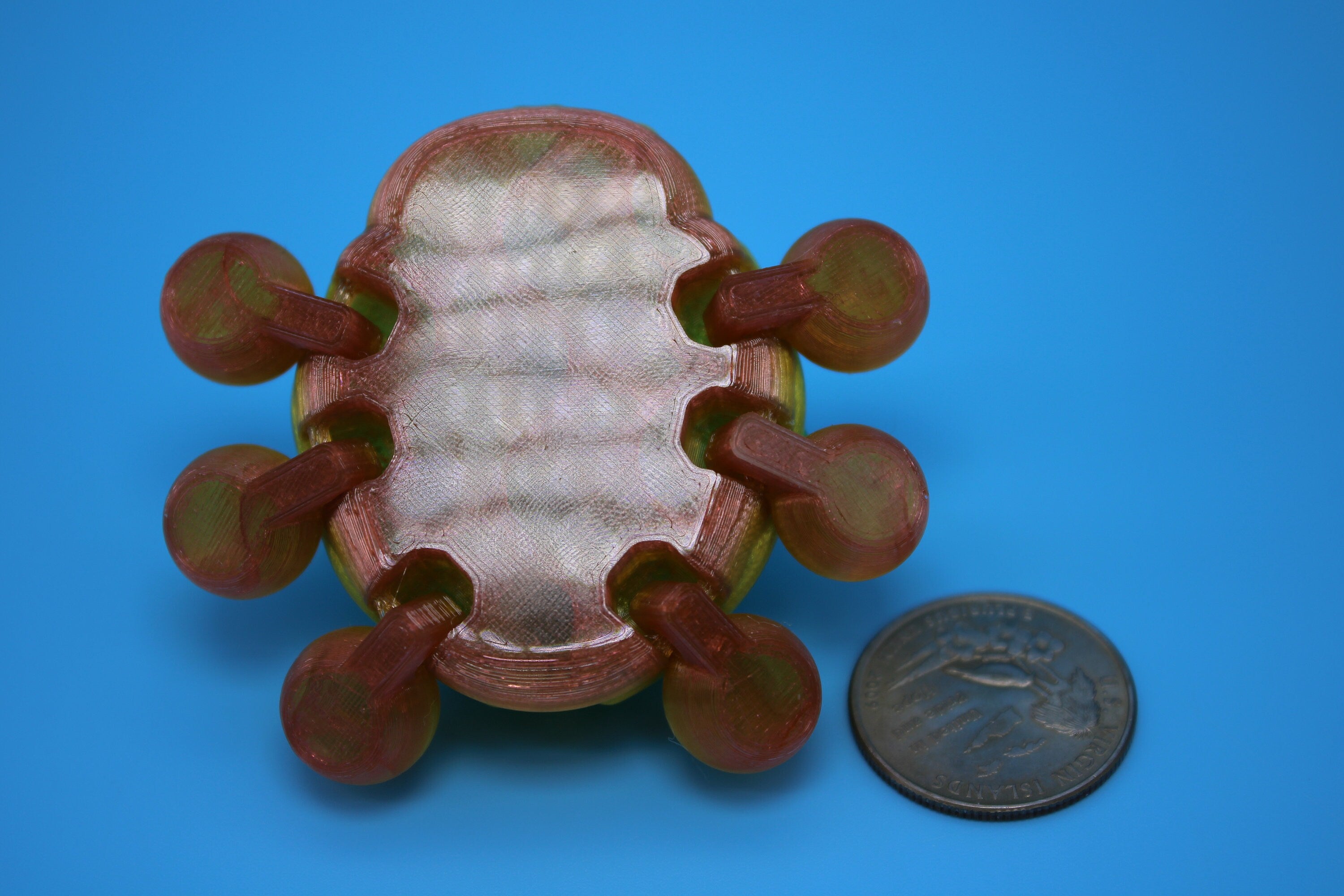 Flexible Ladybug | 3D Printed Cute Ladybug | 3 inches | Friendly Bug | Sensory Toy | Fidget Toy | Articulating Ladybug | Stim Toy. (TPU)