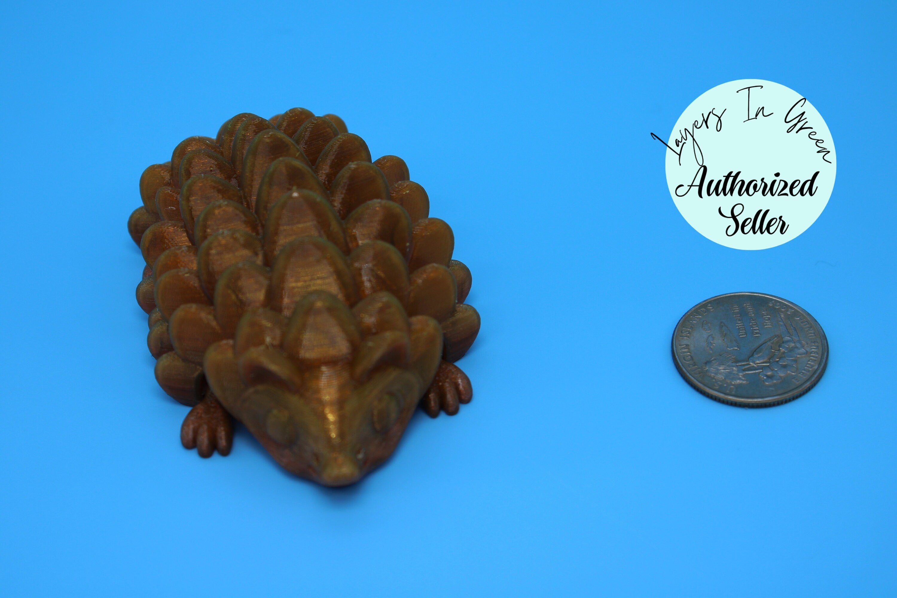 Flexible Hedgehog | 3D Printed Cute Hedgehog | 3 inches | Friendly Buddy | Sensory Toy | Fidget Toy | Articulating Hedge Hog  | Stim. (TPU)