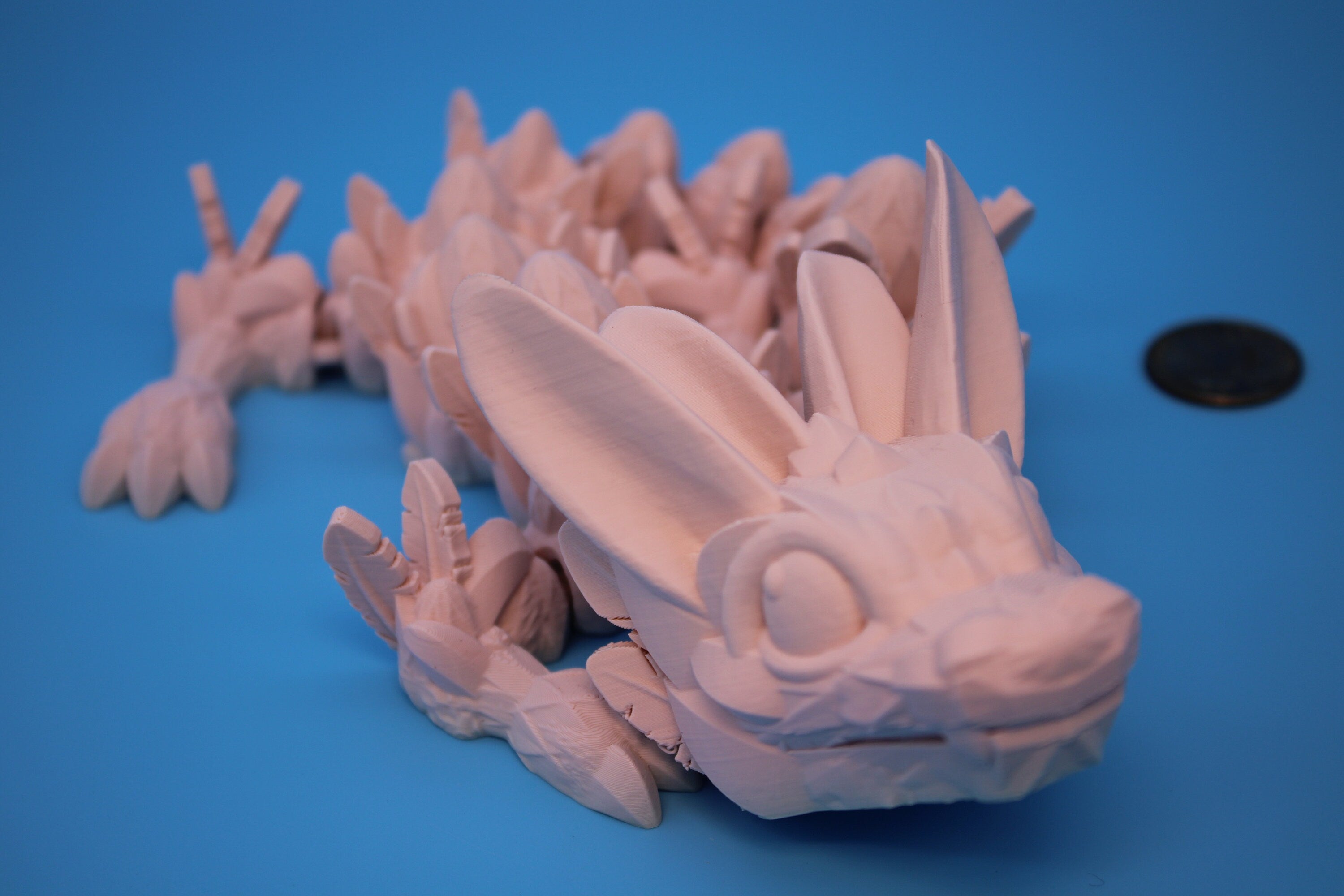 Easter Baby Dragon | 3D Printed Articulating Dragon | Flexi Toy | Adult Fidget Toy | Dragon Buddy ready for you! 12 in