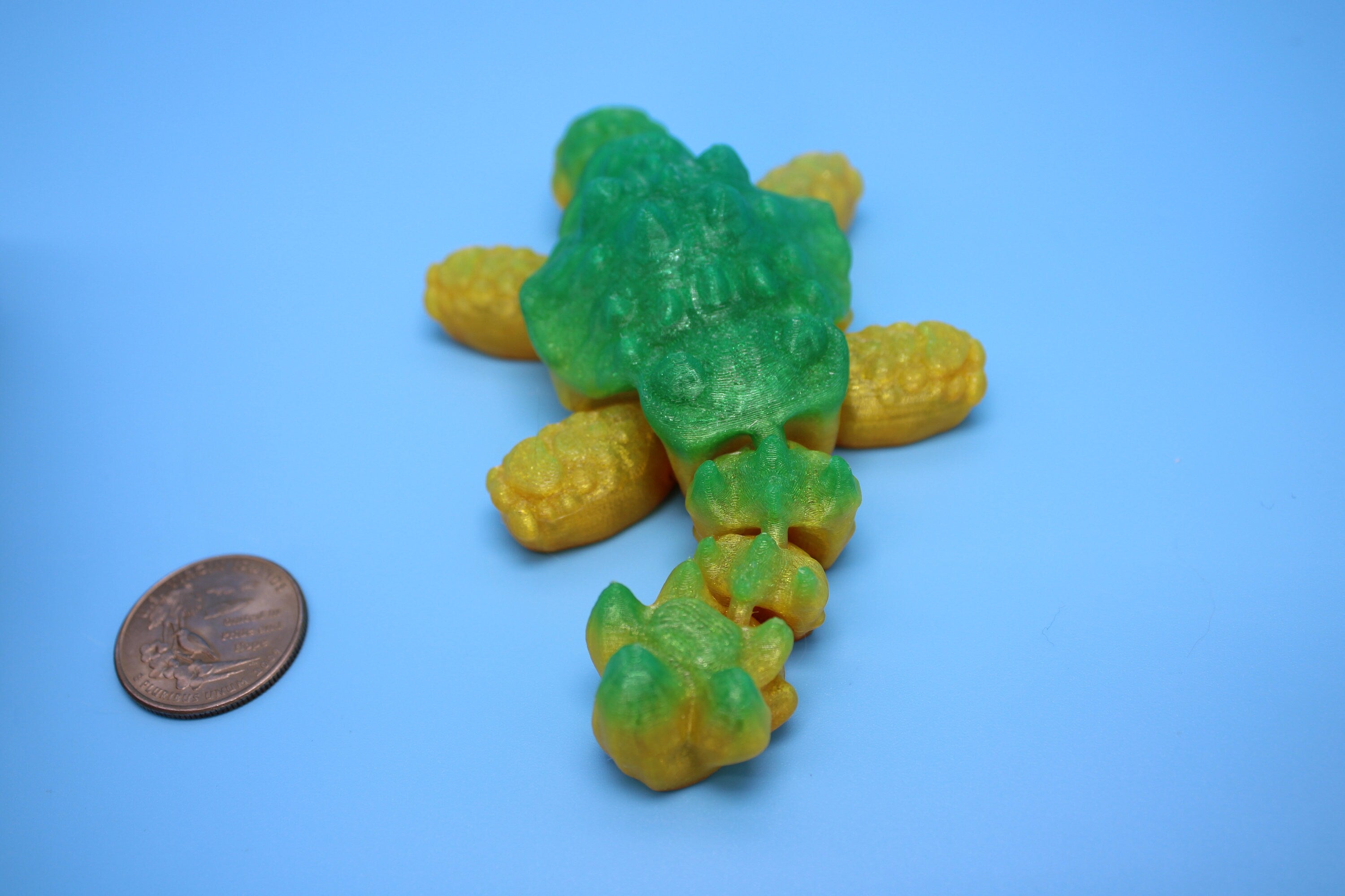 Flexible (TPU) | Miniature Baby Anky Dino | 3D Printed Cute Anky | Sensory Toy | Fidget Toy | Articulating Anky.
