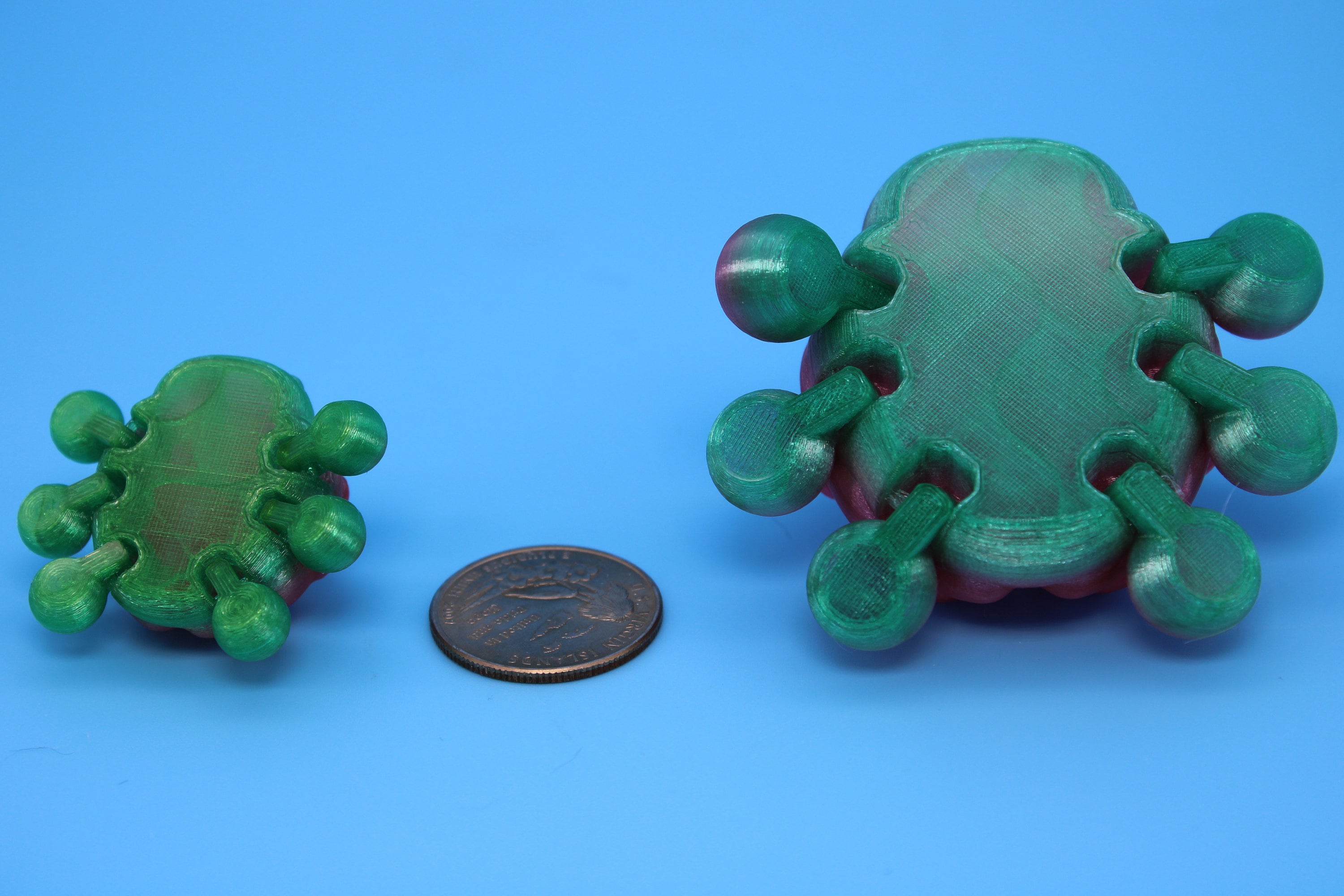 Flexible Ladybug Set | 3D Printed Cute Ladybug | 3 inches | Friendly Bug | Sensory Toy | Fidget Toy | Articulating Ladybug | (TPU)