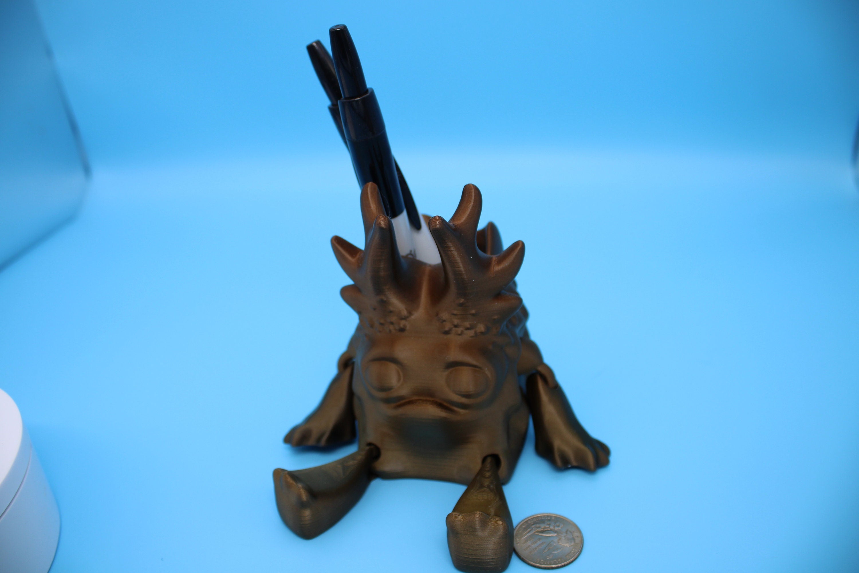 Flower Pot / Pen Holder | 3D Printed | The Warden. Desk Art.