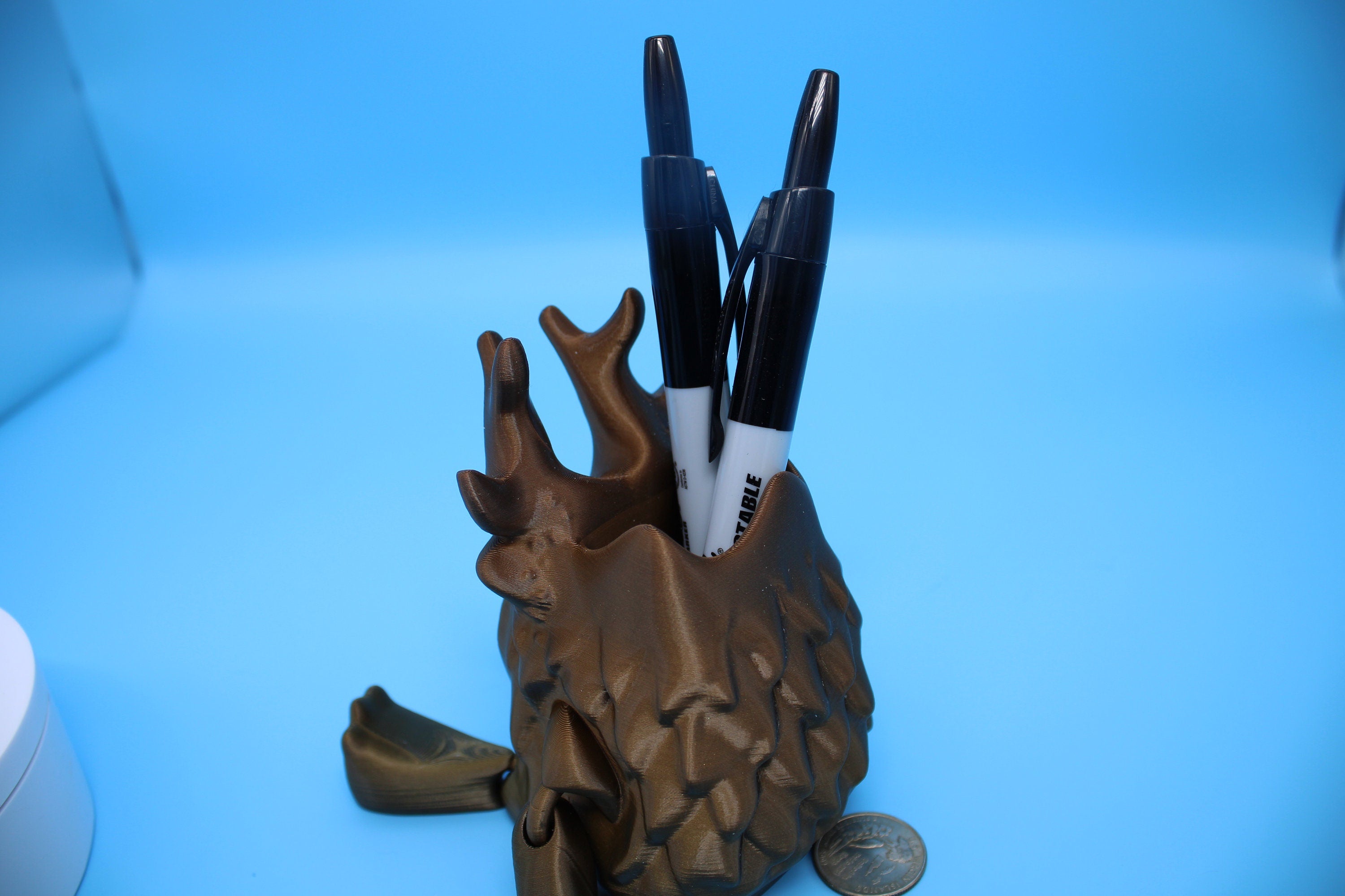 Flower Pot / Pen Holder | 3D Printed | The Warden. Desk Art.