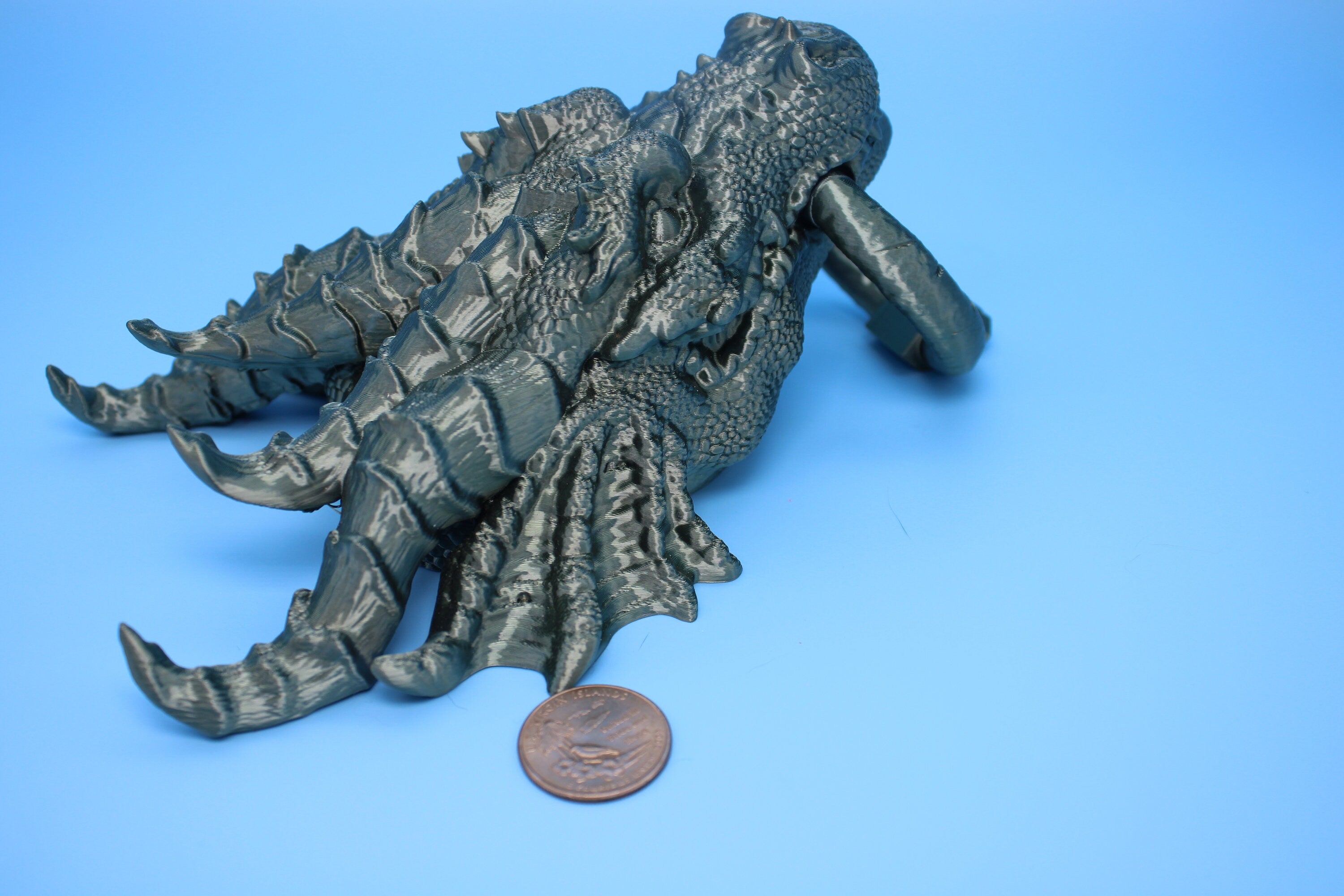 Dragon Head- Door Knocker | 3D Printed | Unique Dragon knocker with moving knocker