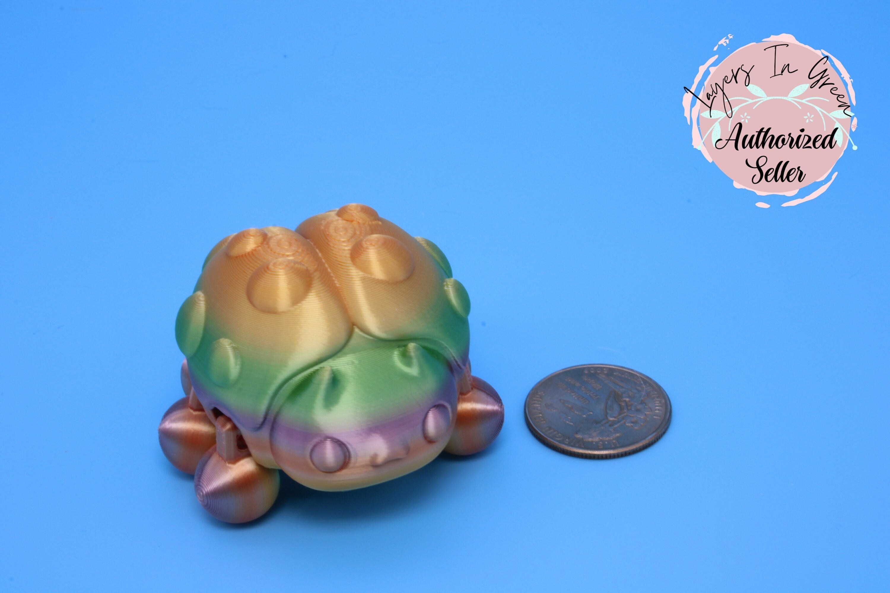 Ladybug- Rainbow| 3D Printed | Cute Ladybug | 3 inches | Fidget Toy.