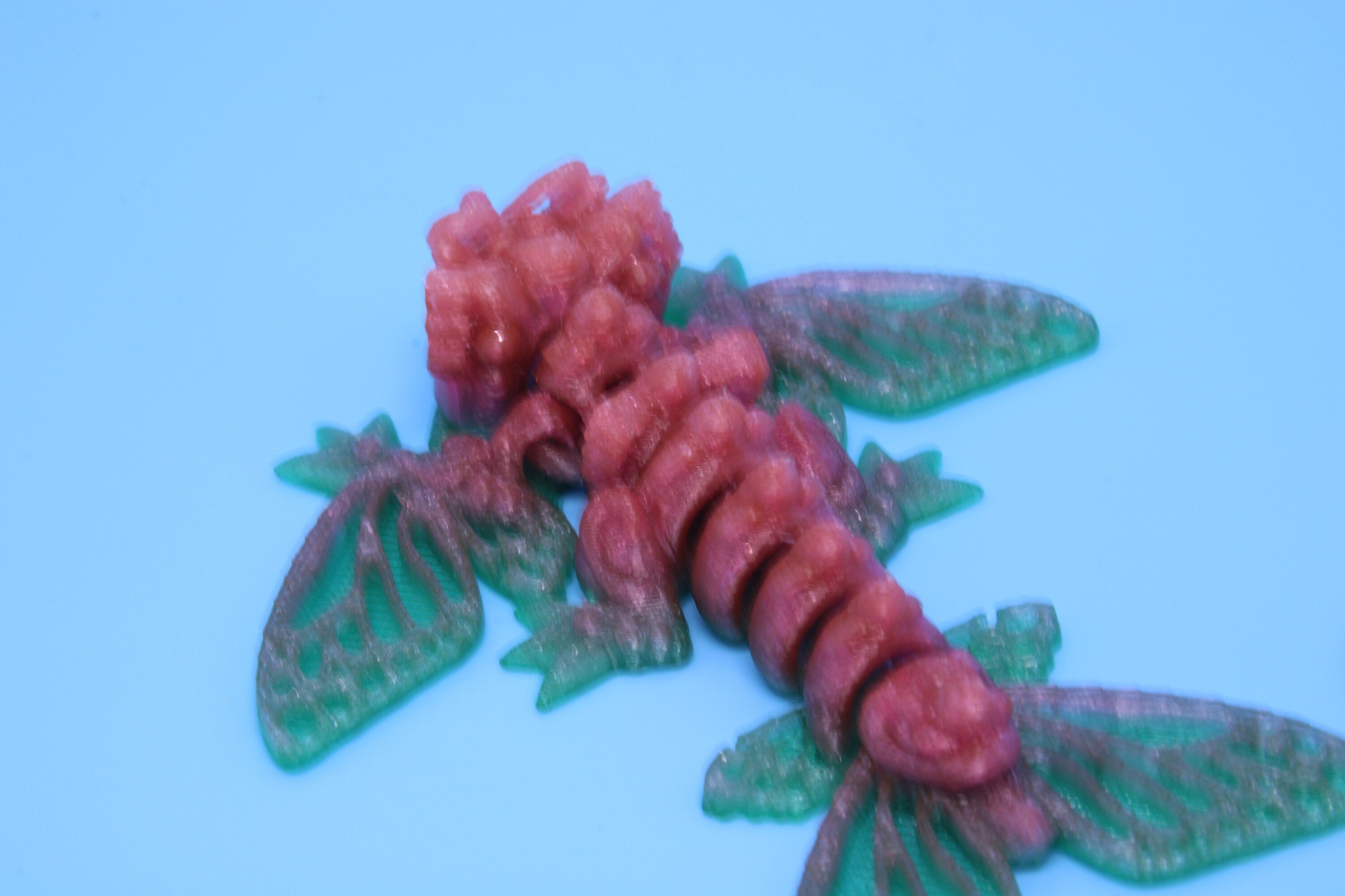 Butterfly Wyvern | Flexible (TPU) | Miniature | 3D Printed | Wyvern Dragon | 3.25 in. | Dragon Toy | Fidget Toy | Flexi Dragon