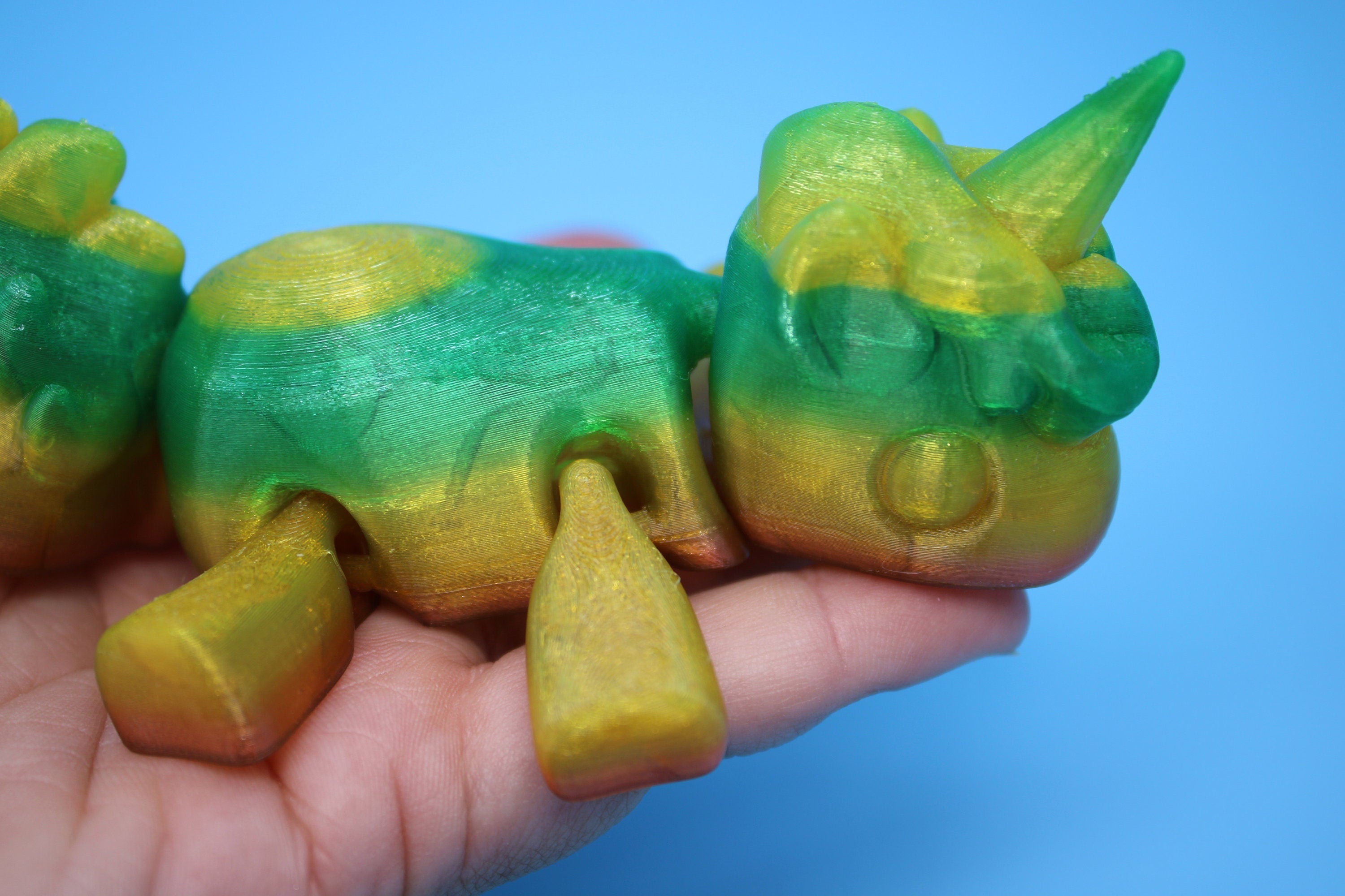 Unicorn | Flexible (TPU) | 3D Printed Cute Unicorn | Sensory Toy | Fidget Toy | Articulating Unicorn.
