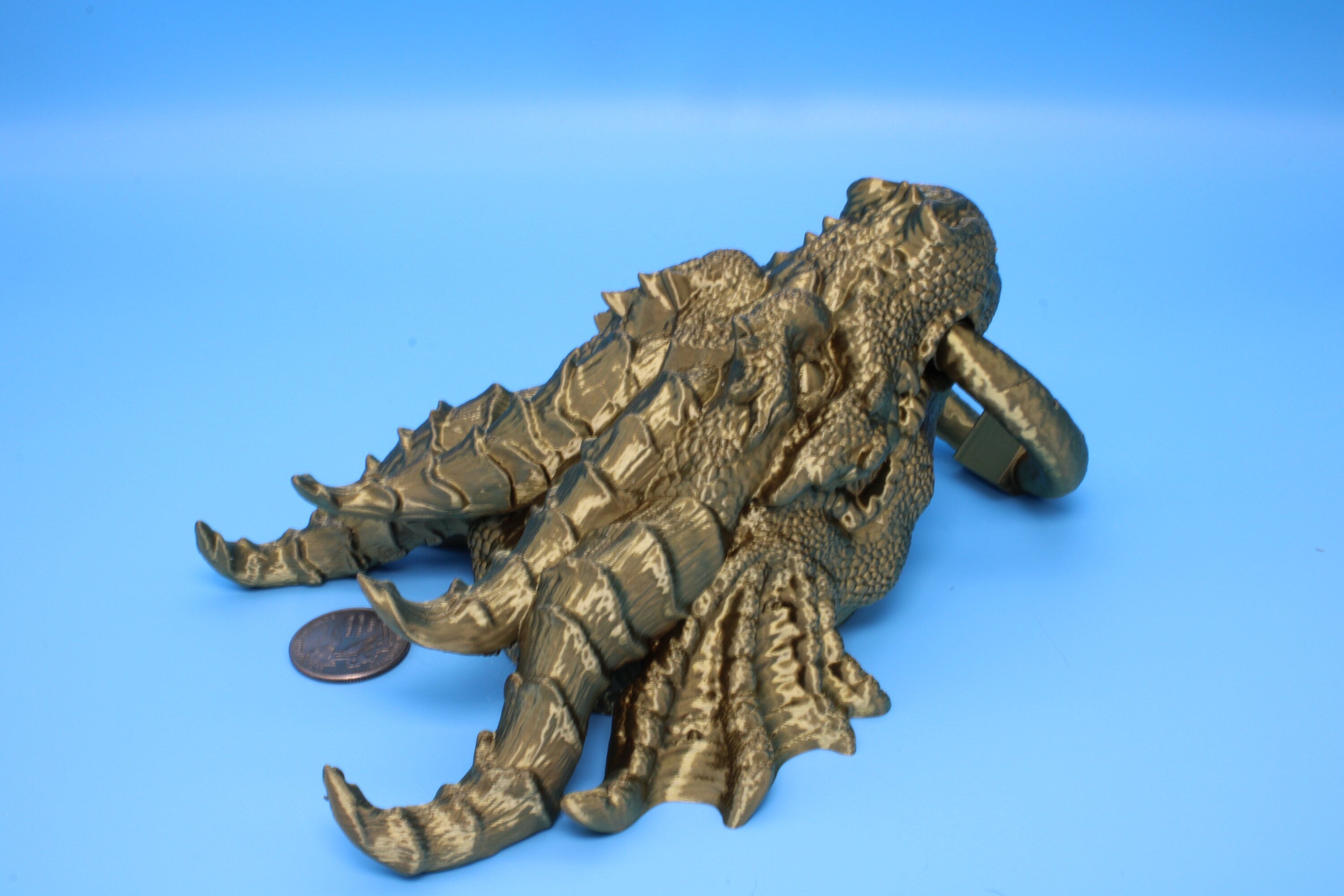 Dragon Head- Door Knocker | 3D Printed | Unique Dragon knocker with moving knocker