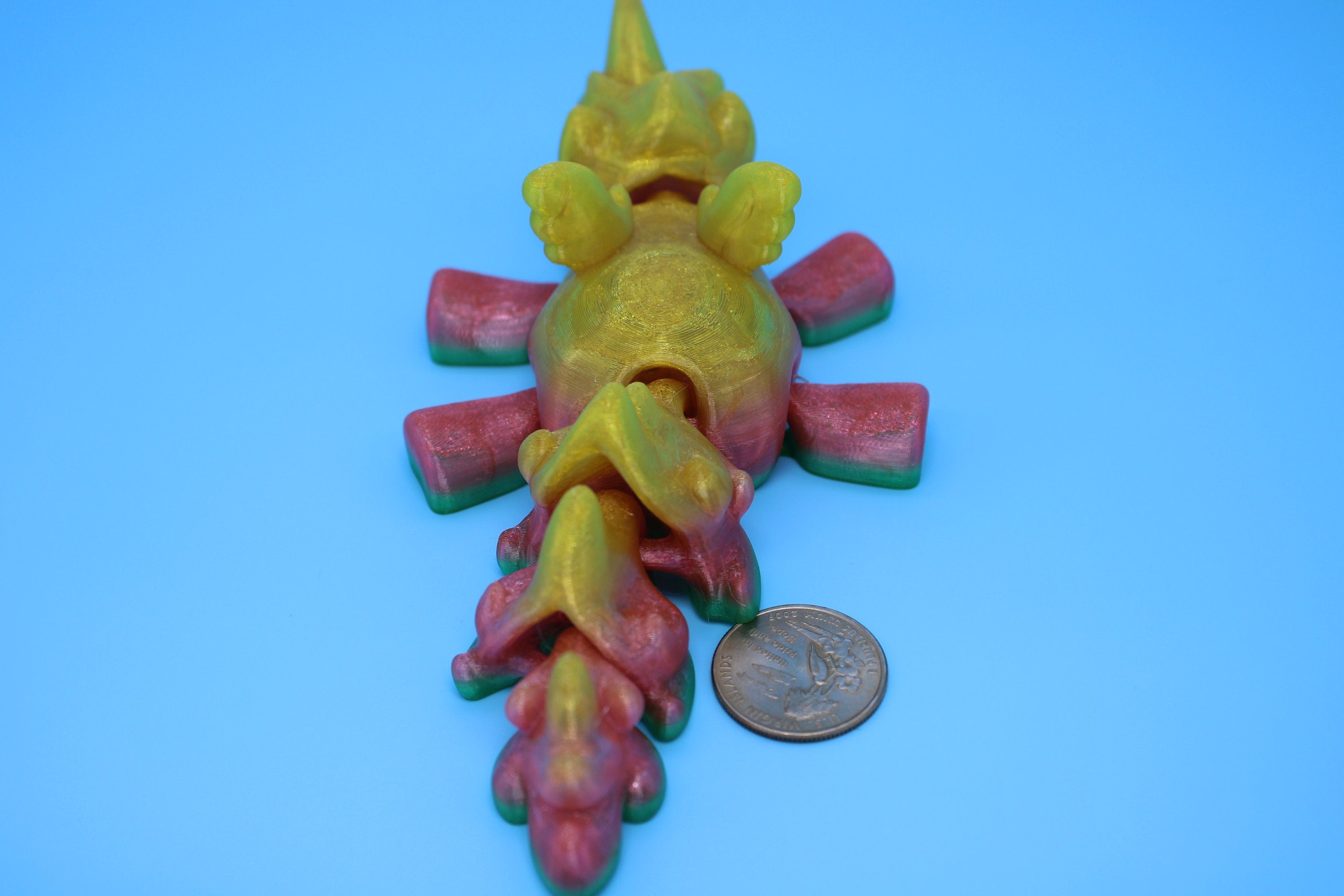 Unicorn with Wings | Flexible (TPU) | 3D Printed | Cute Unicorn | Sensory Toy | Fidget Toy | Articulating Unicorn.