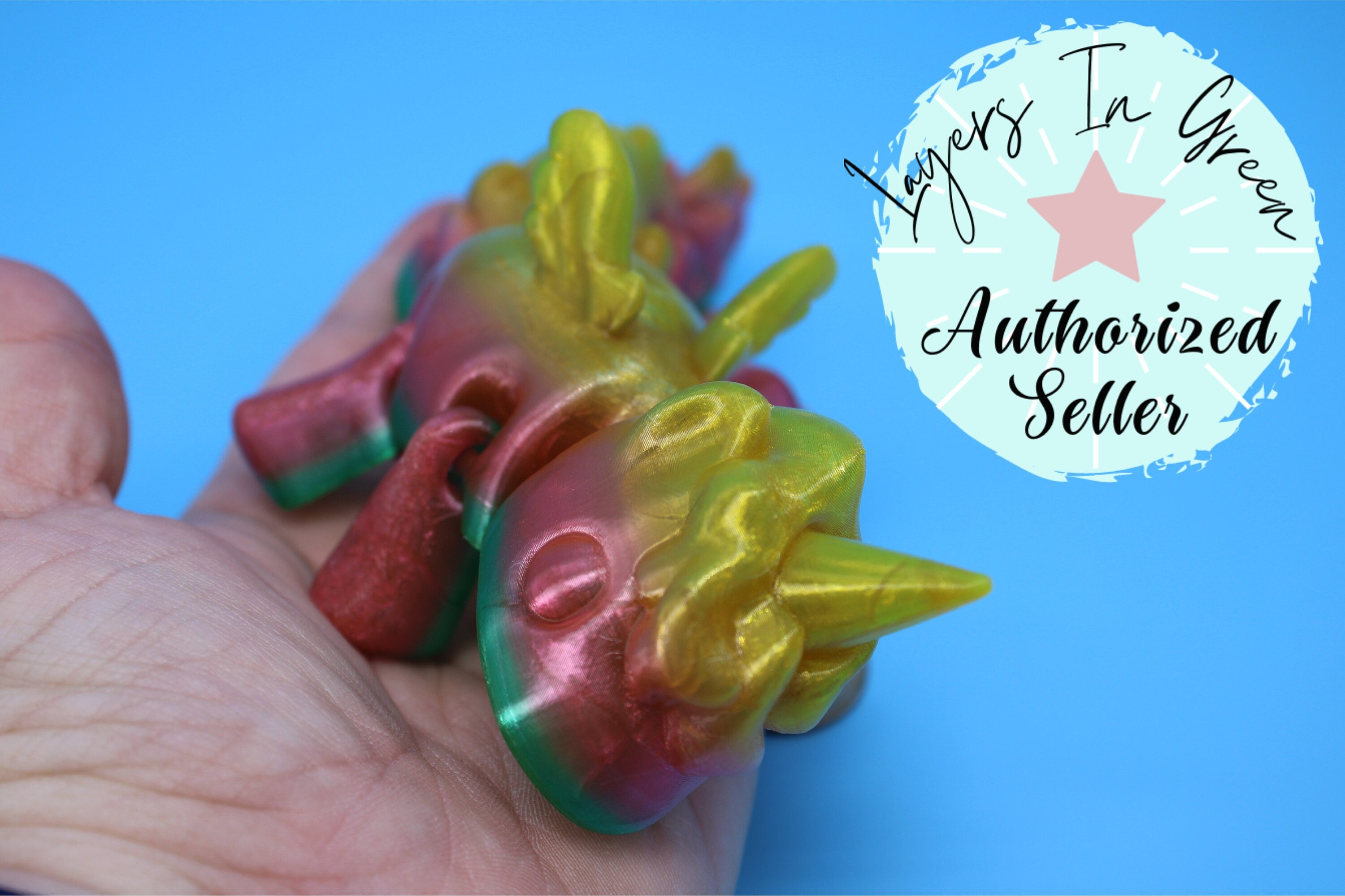 Unicorn with Wings | Flexible (TPU) | 3D Printed | Cute Unicorn | Sensory Toy | Fidget Toy | Articulating Unicorn.