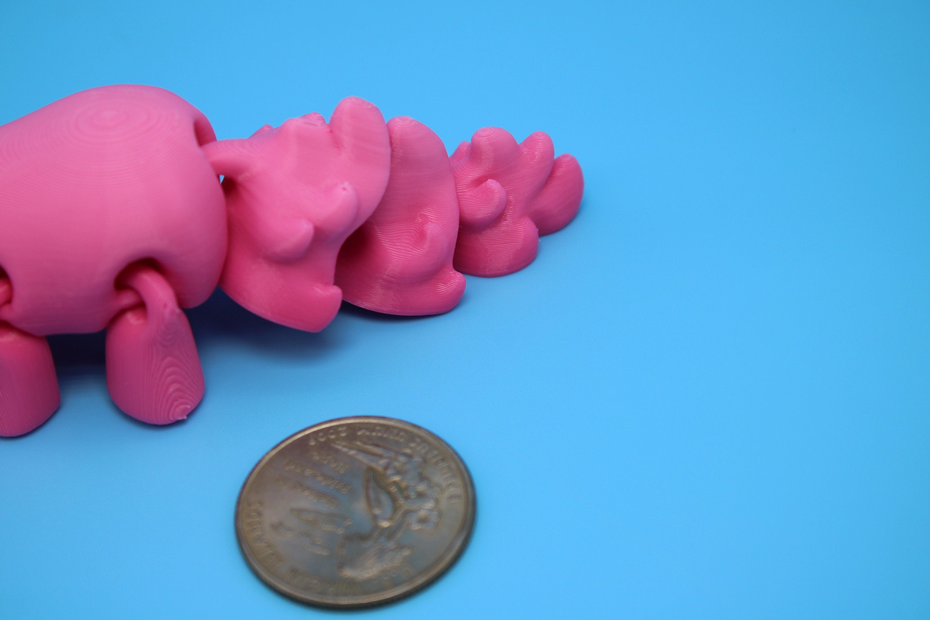 Unicorn no Wings- Pink | 3D Printed | Cute Unicorn | Sensory Toy | Fidget Toy | Articulating Unicorn.