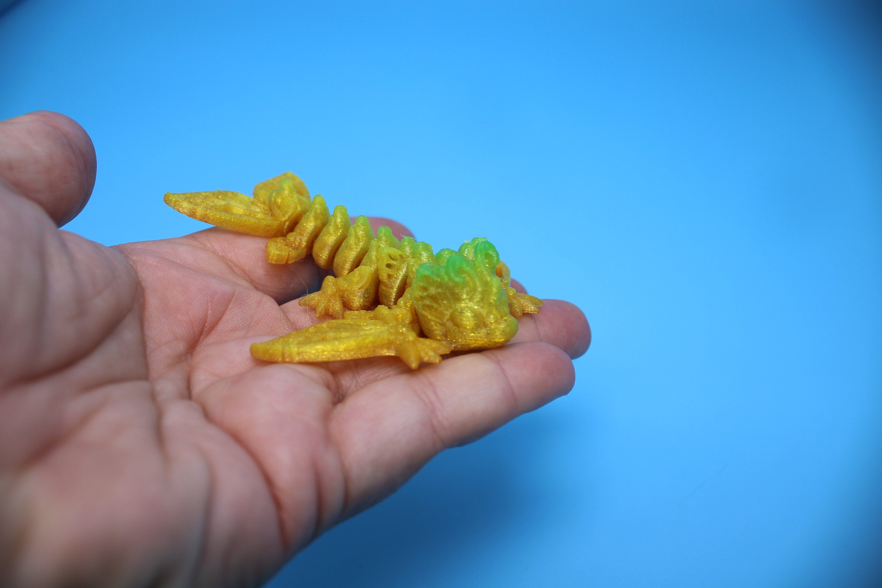 Butterfly Wyvern | Flexible (TPU) | Miniature | 3D Printed | Wyvern Dragon | 3.25 in. | Dragon Toy | Fidget Toy | Flexi Dragon
