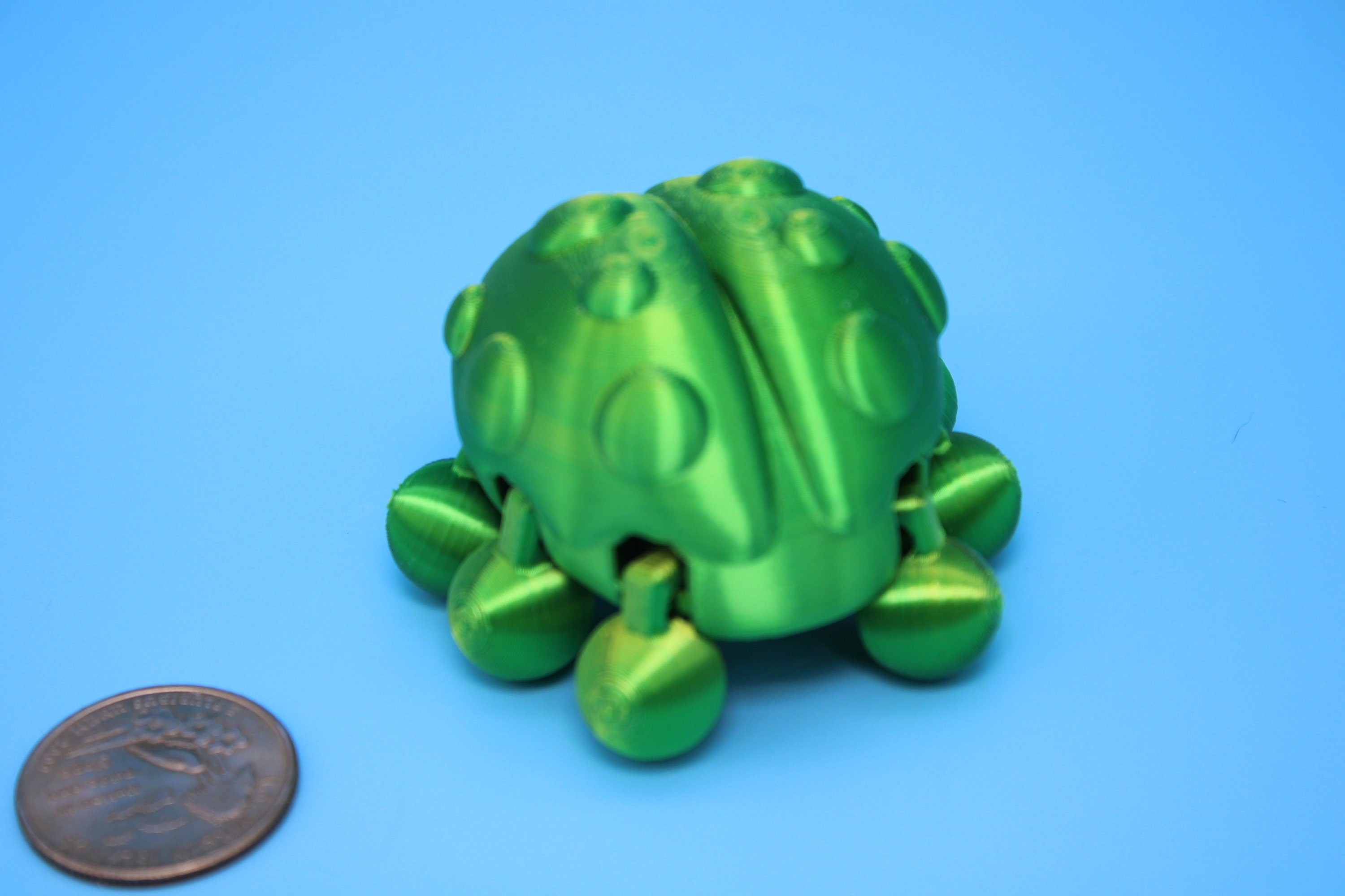 Ladybug- Green | 3D Printed | Cute Ladybug | 3 inches | Fidget Toy.