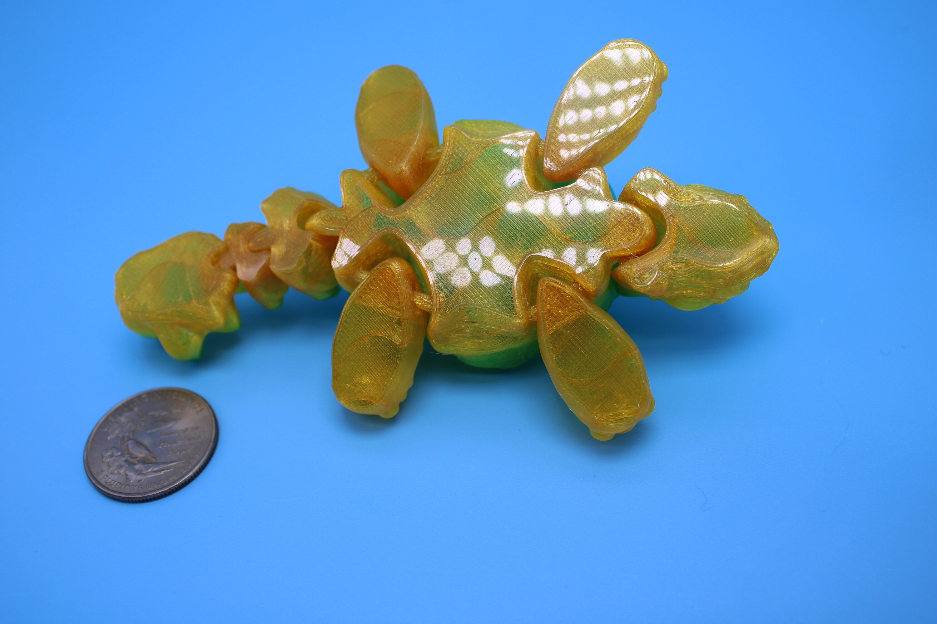 Flexible (TPU) | Miniature Baby Anky Dino | 3D Printed Cute Anky | Sensory Toy | Fidget Toy | Articulating Anky.