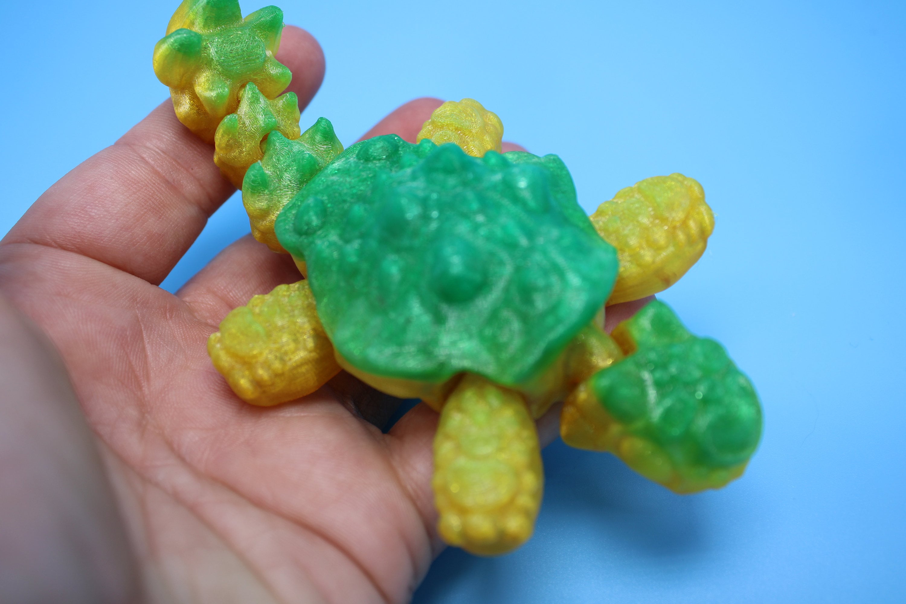 Flexible (TPU) | Miniature Baby Anky Dino | 3D Printed Cute Anky | Sensory Toy | Fidget Toy | Articulating Anky.