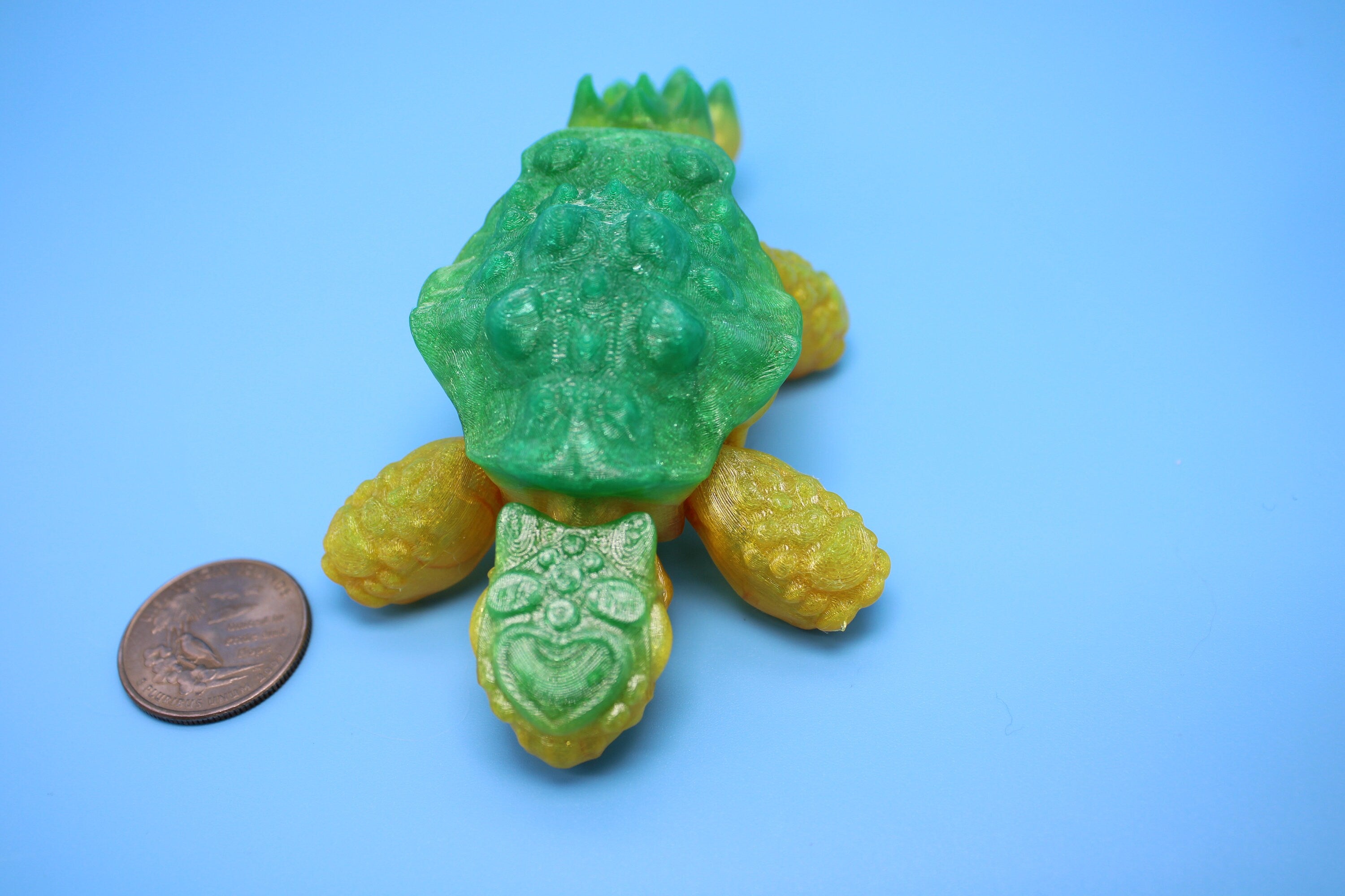 Flexible (TPU) | Miniature Baby Anky Dino | 3D Printed Cute Anky | Sensory Toy | Fidget Toy | Articulating Anky.