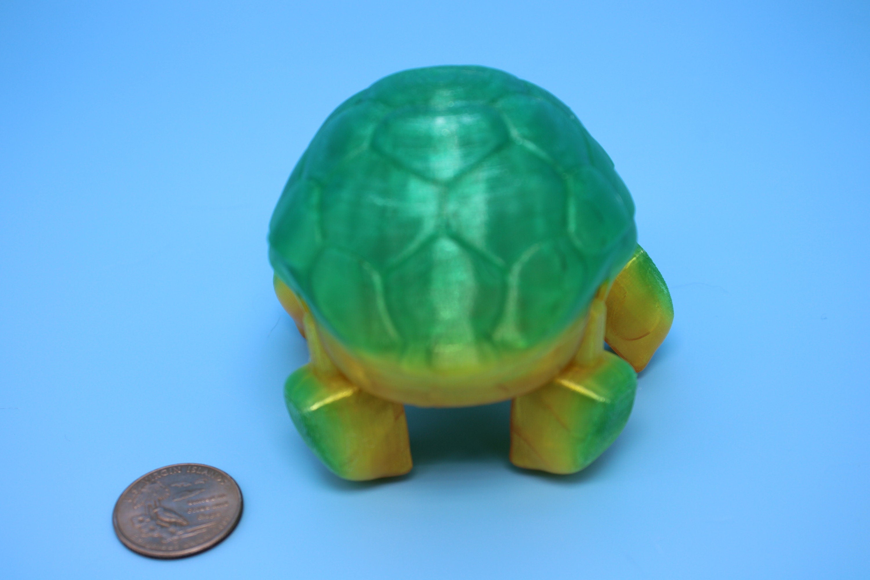 Articulating Turtle | Flexible (TPU) | 3D Printed Cute Turtle with Heart on Shell | Sensory Toy | Fidget Toy | Articulating Turtle.