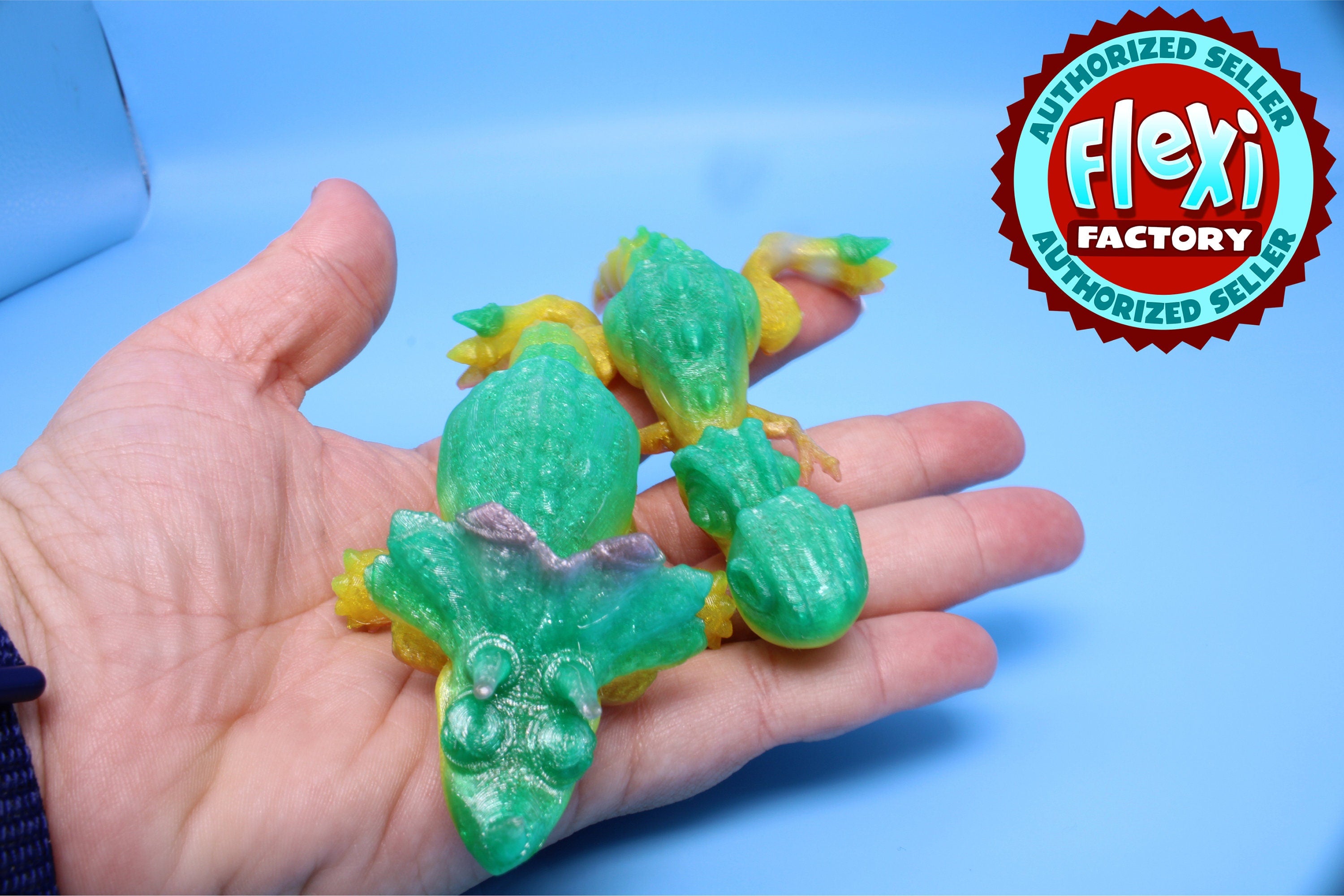 Miniature T-Rex / Triceratops | Set of 2 | Articulating | 3D Printed TPU | Super Cute Dinosaur.