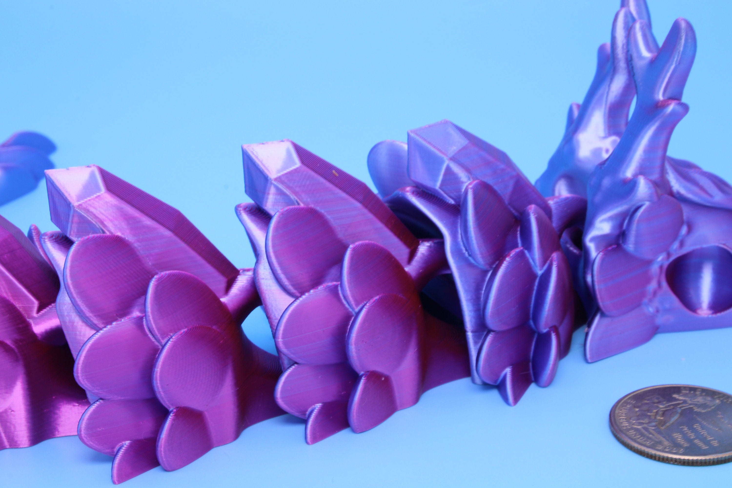 Forest Wish Spirit | Pink / Blue | 3D Printed 12.75 in.