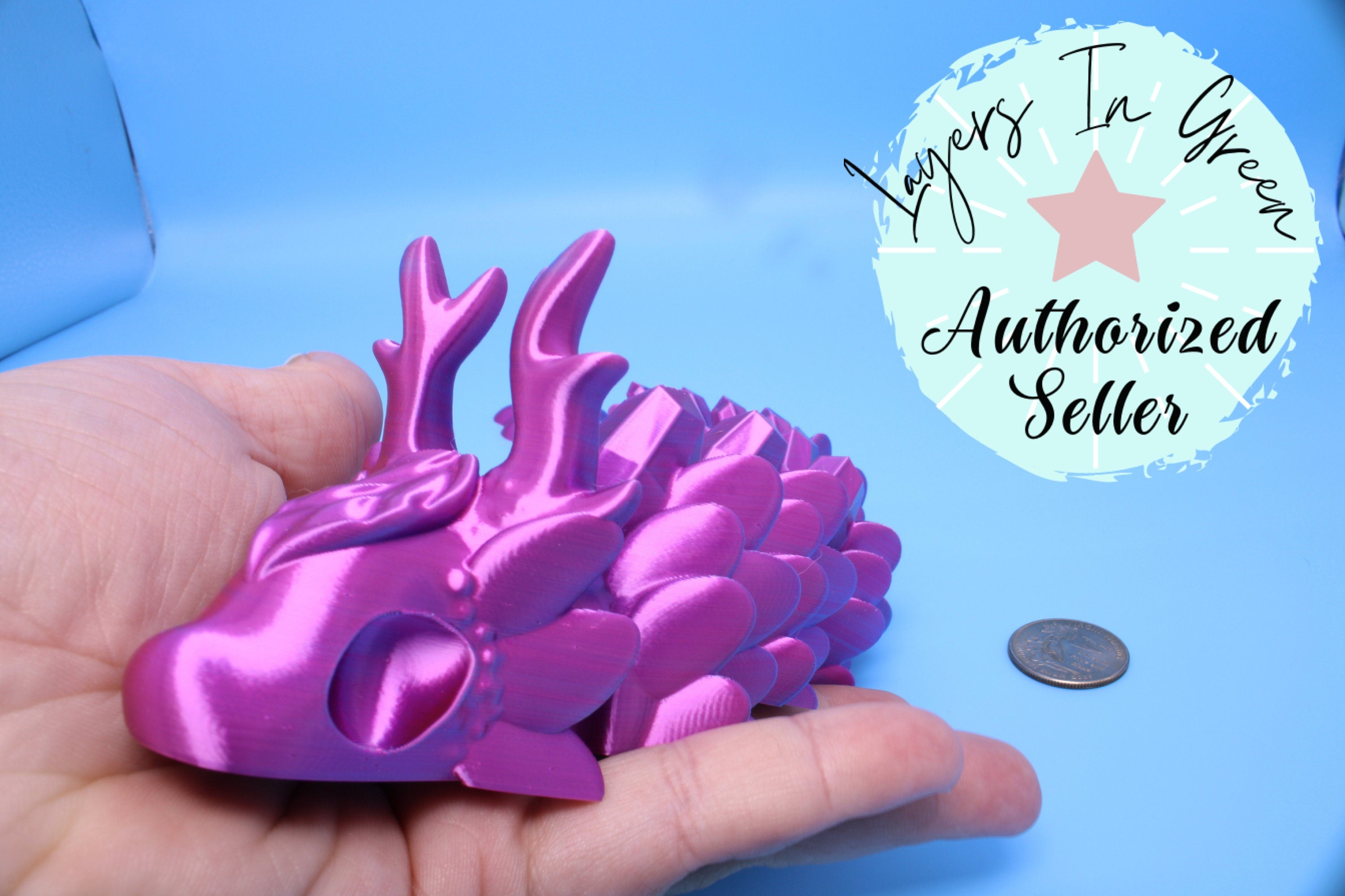 Forest Wish Spirit | Pink / Blue | 3D Printed 12.75 in.