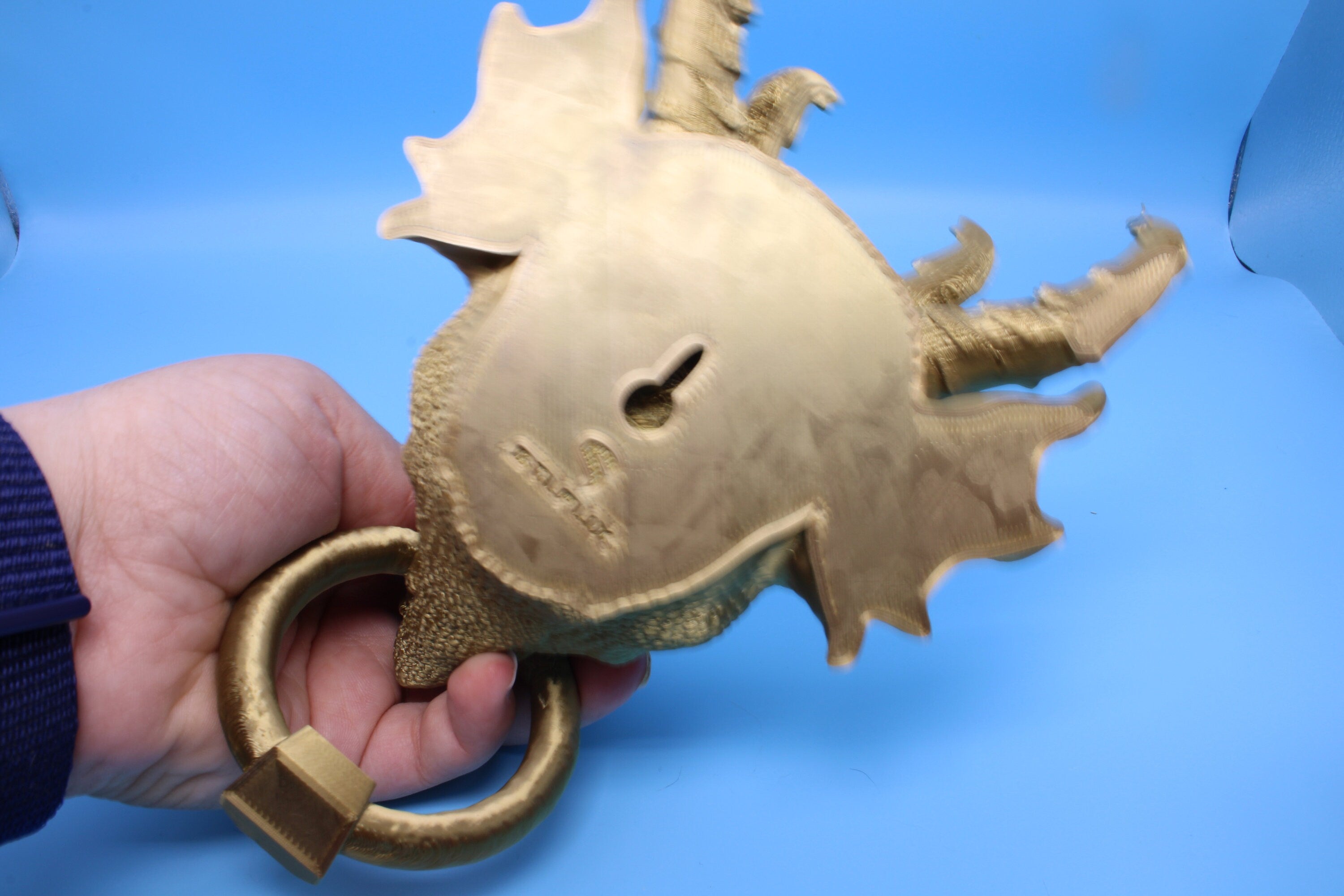 Dragon Head- Door Knocker | 3D Printed | Unique Dragon knocker with moving knocker