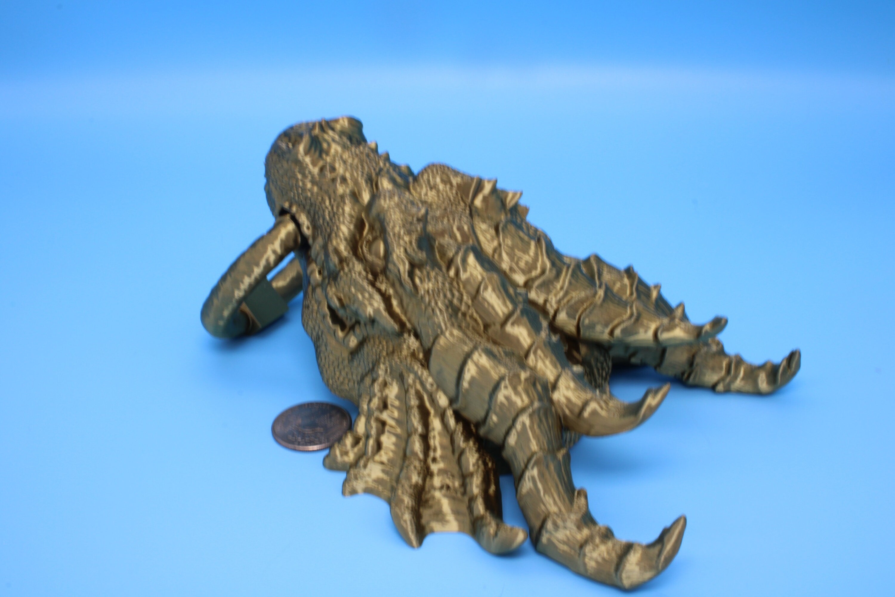 Dragon Head- Door Knocker | 3D Printed | Unique Dragon knocker with moving knocker