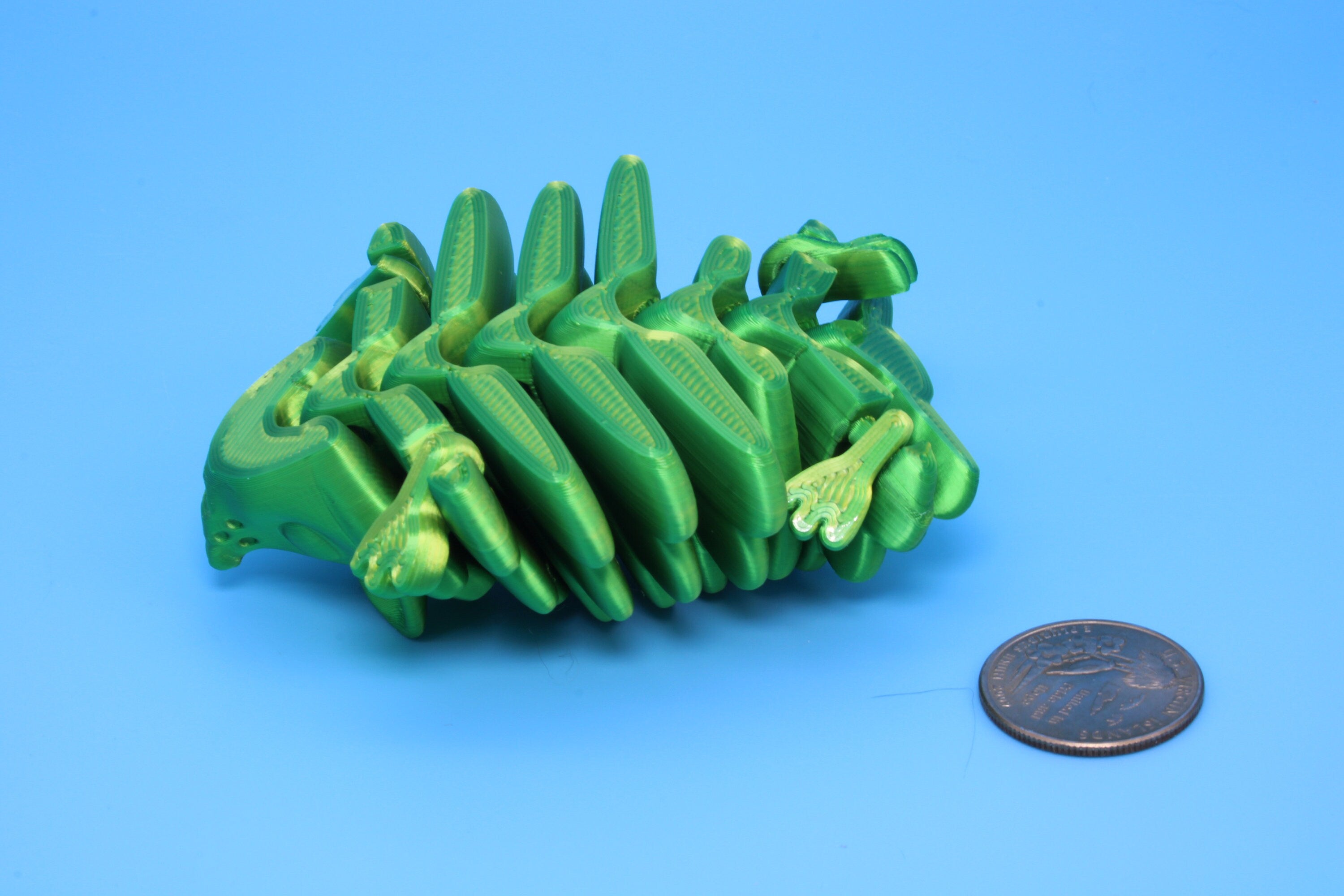 Hedgehog- Green & Yellow | 3D Printed | Small Cute Hedgehog | Sensory Toy | Fidget Toy.