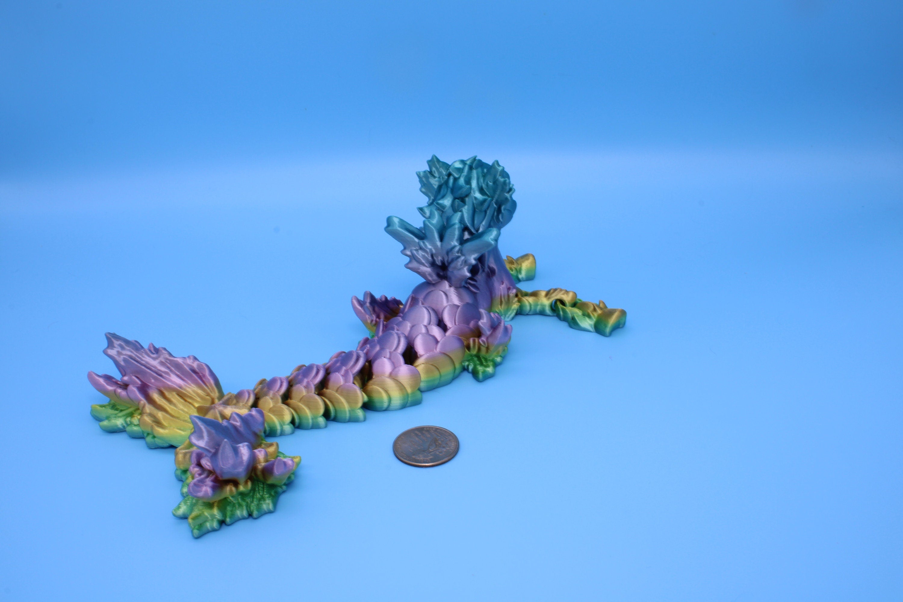 Sea Horse | Rainbow | Cute Hippocampus | 9.5 in. | 3D Printed | Sea Horse Fidget Toy.