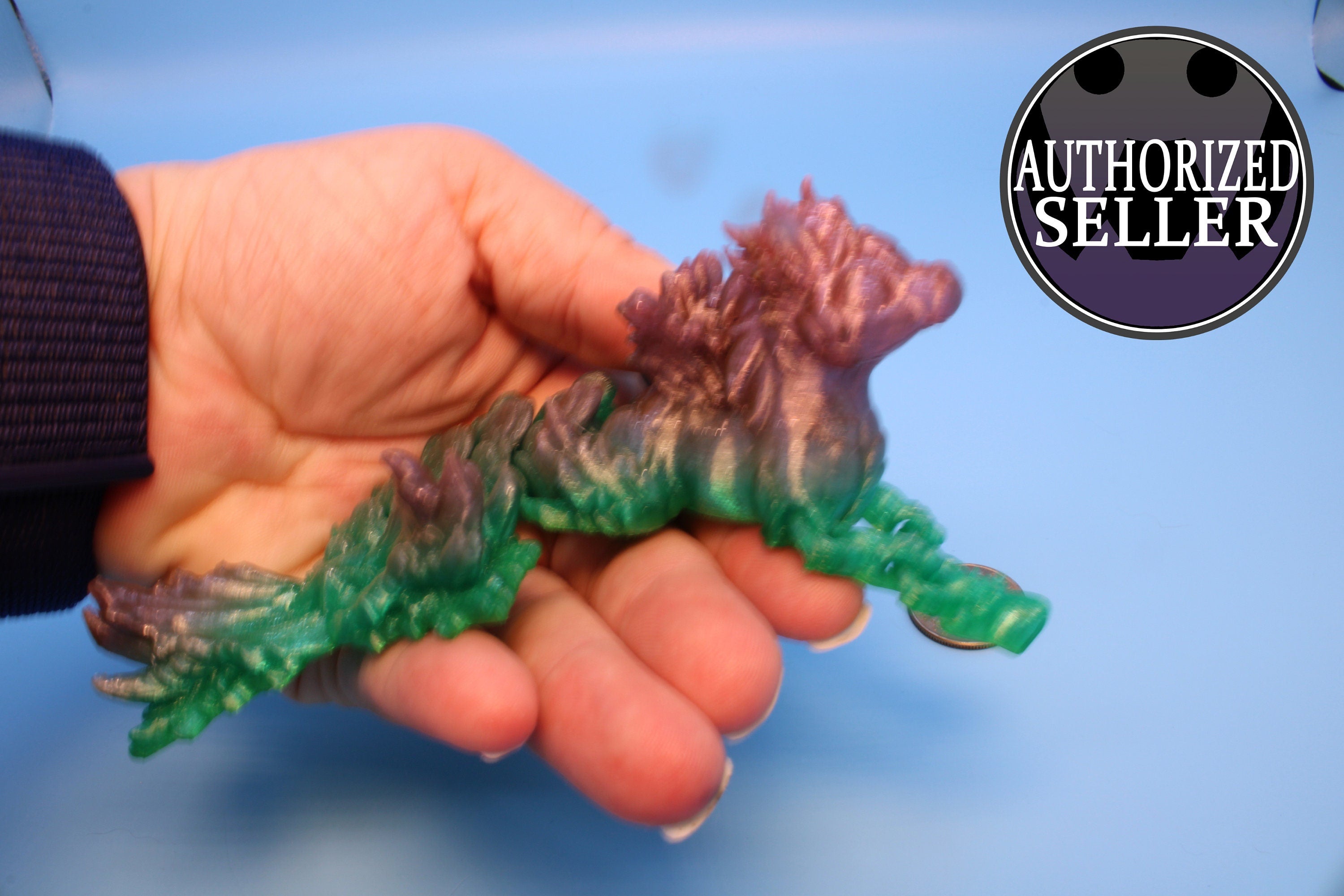Sea Horse | Rainbow | Cute Hippocampus | 6 in. | 3D Printed - TPU | Sea Horse Fidget Toy.