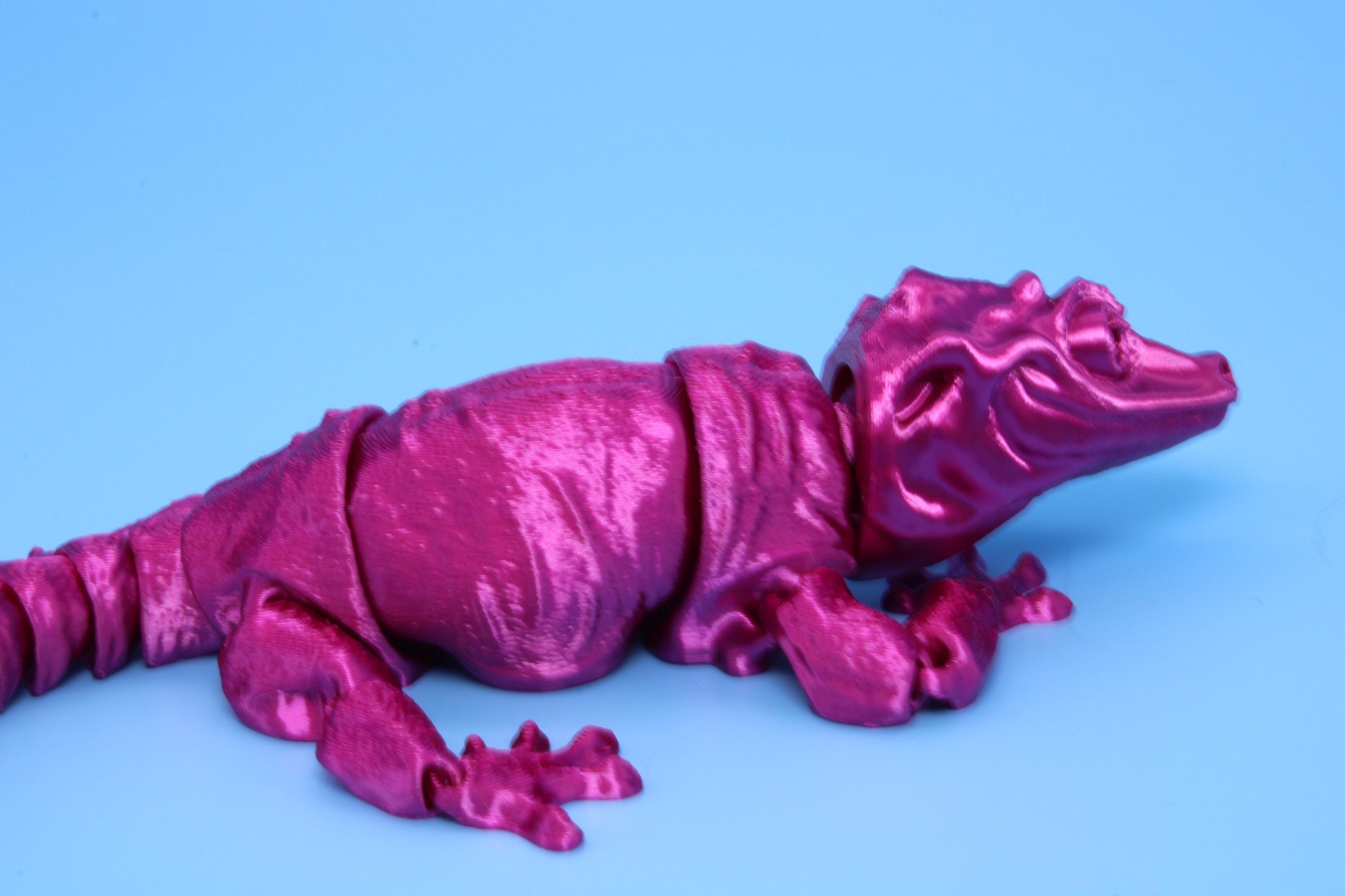 Gargoyle Gecko - Pink | Flexi Toy | Articulating Fidget Toy | 6in.