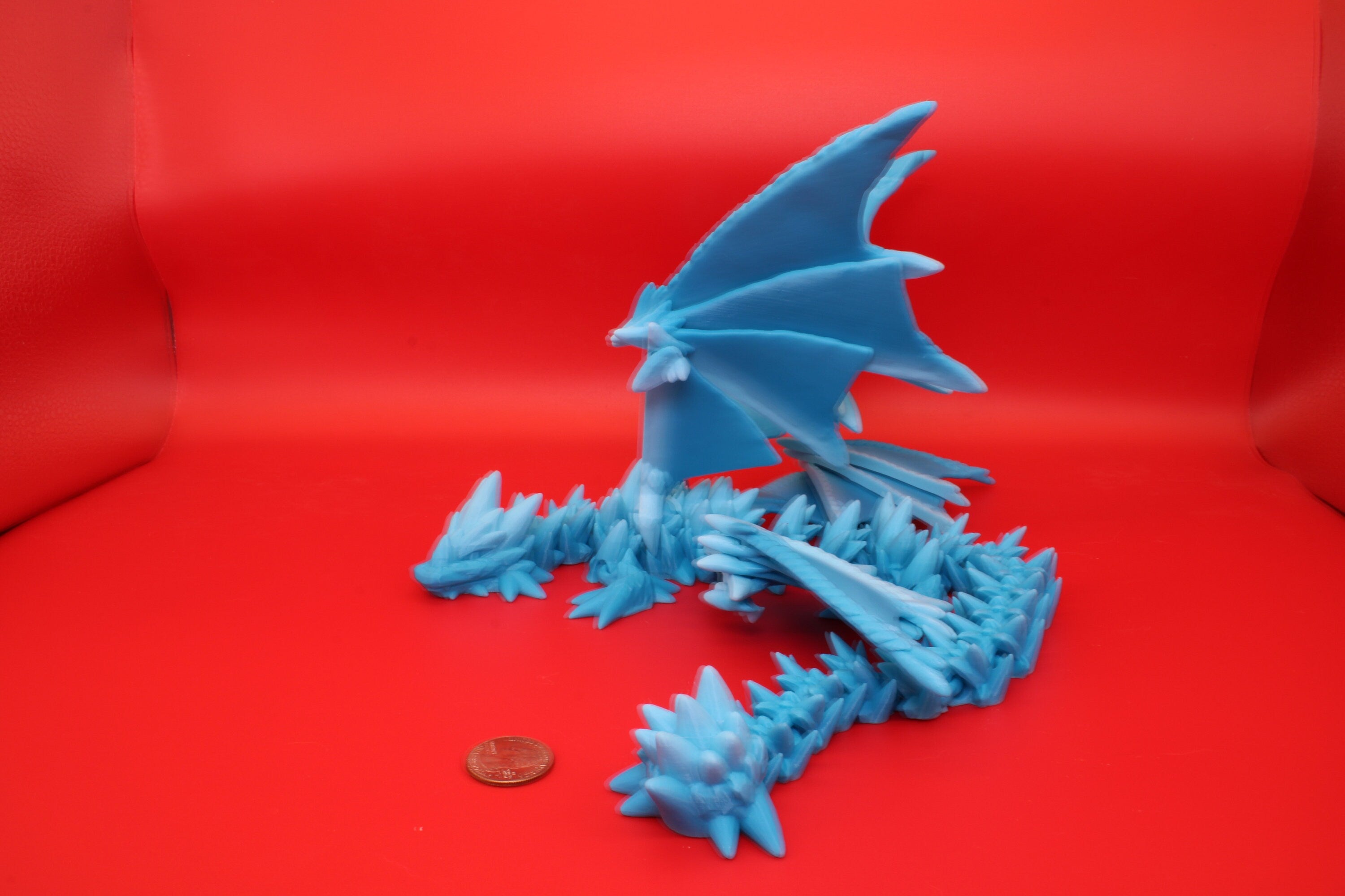 Spike Wing Dragon | 3D Printed Articulating Dragon 19 in.