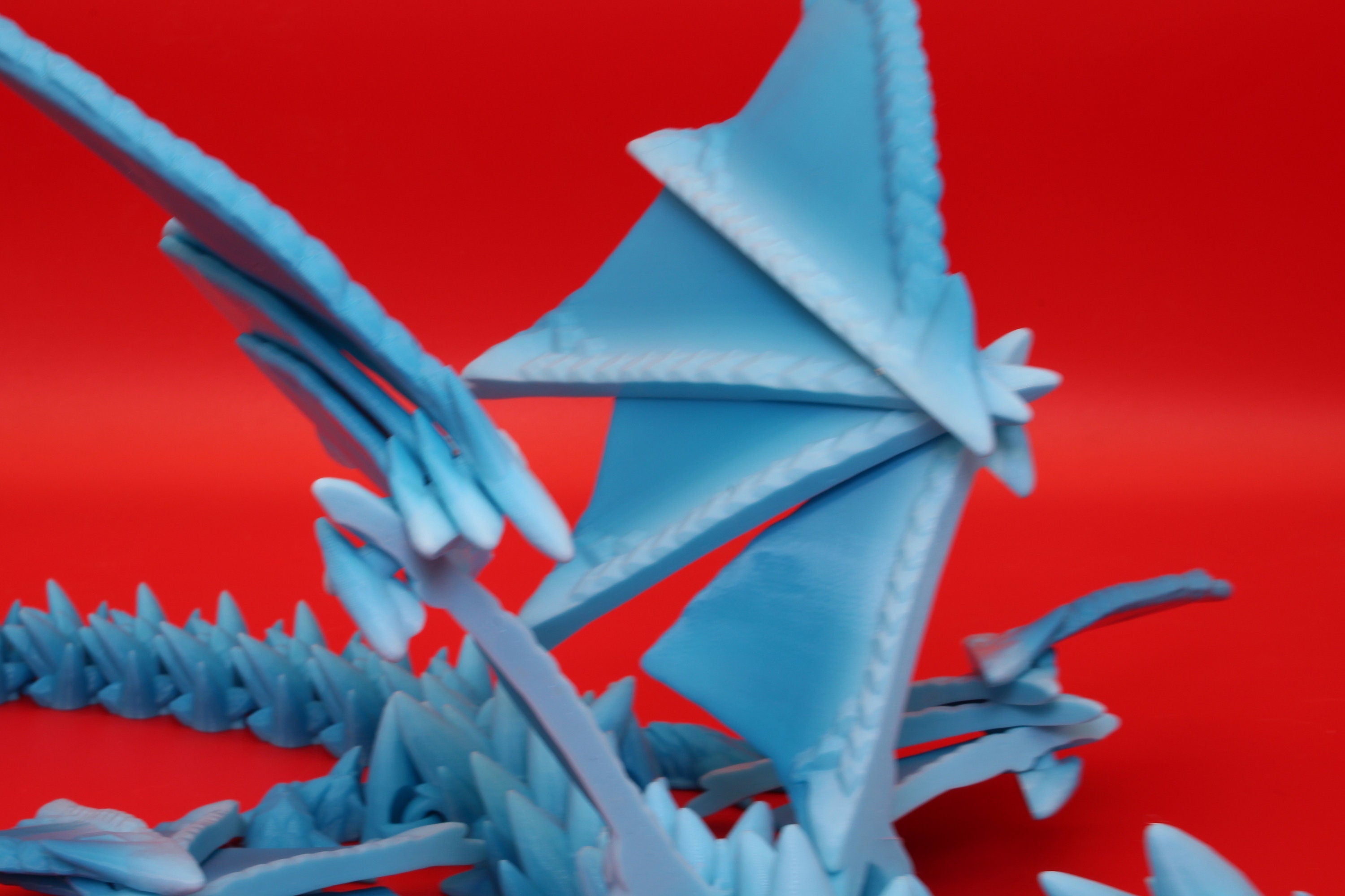 Spike Wing Dragon | 3D Printed Articulating Dragon 19 in.