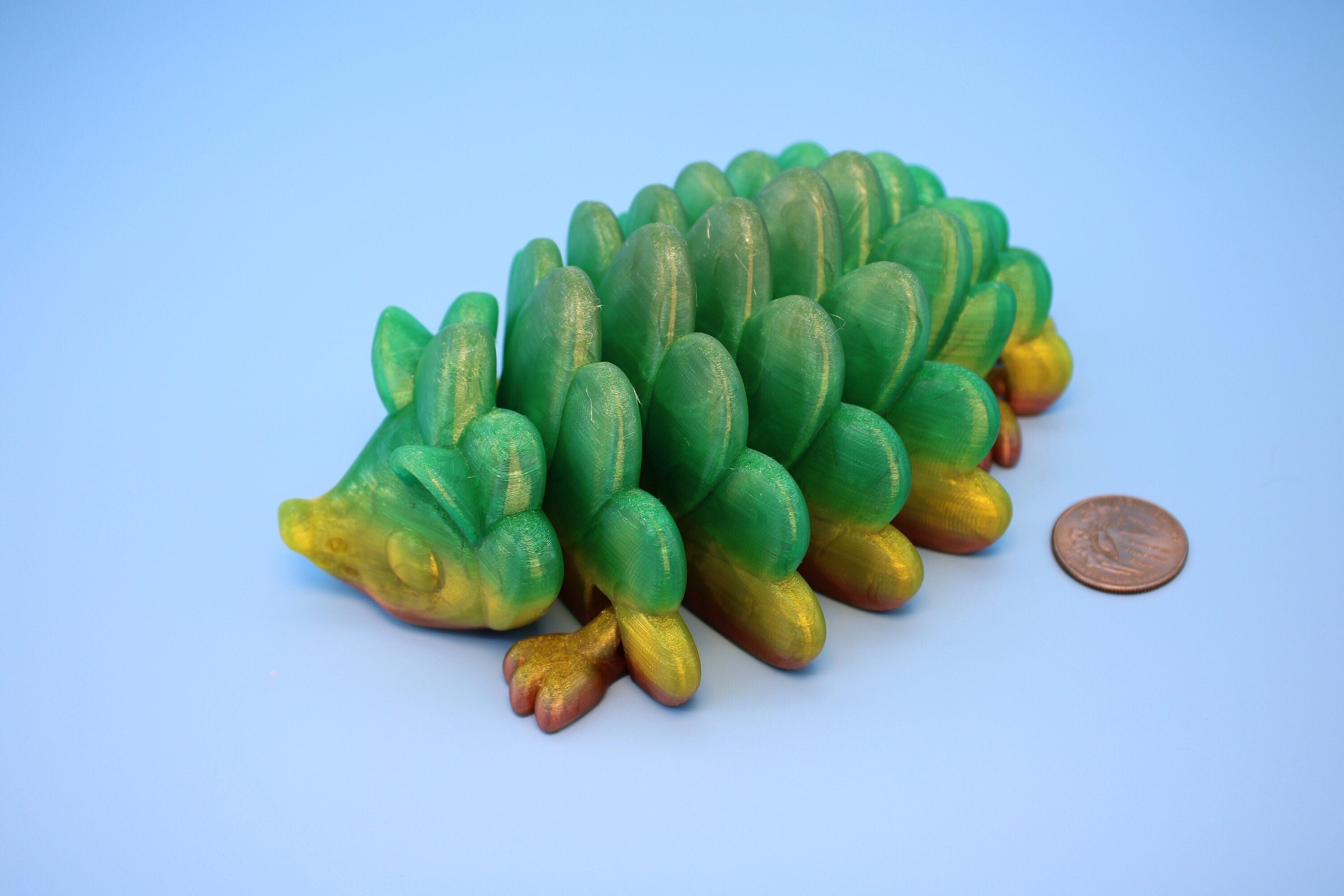 Flexible Hedgehog | 3D Printed Cute Hedgehog | 6 inches | Friendly Buddy | Sensory Toy | Fidget Toy | Articulating Hedge Hog | Stim. (TPU)