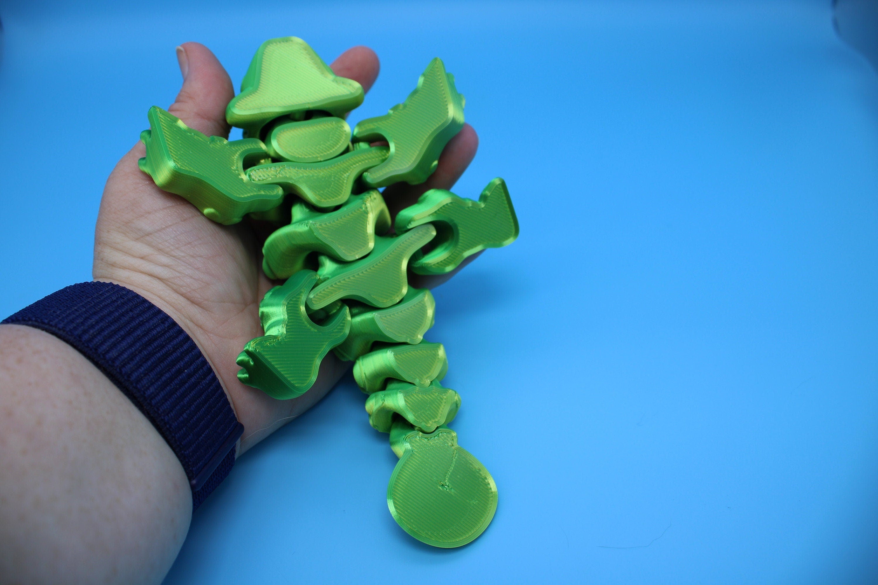 Dinosaur | Ankylosaurus- Green | 3D Printed Cute Dino | 7.25 inches | Fidget Toy | Articulating Dinosaur