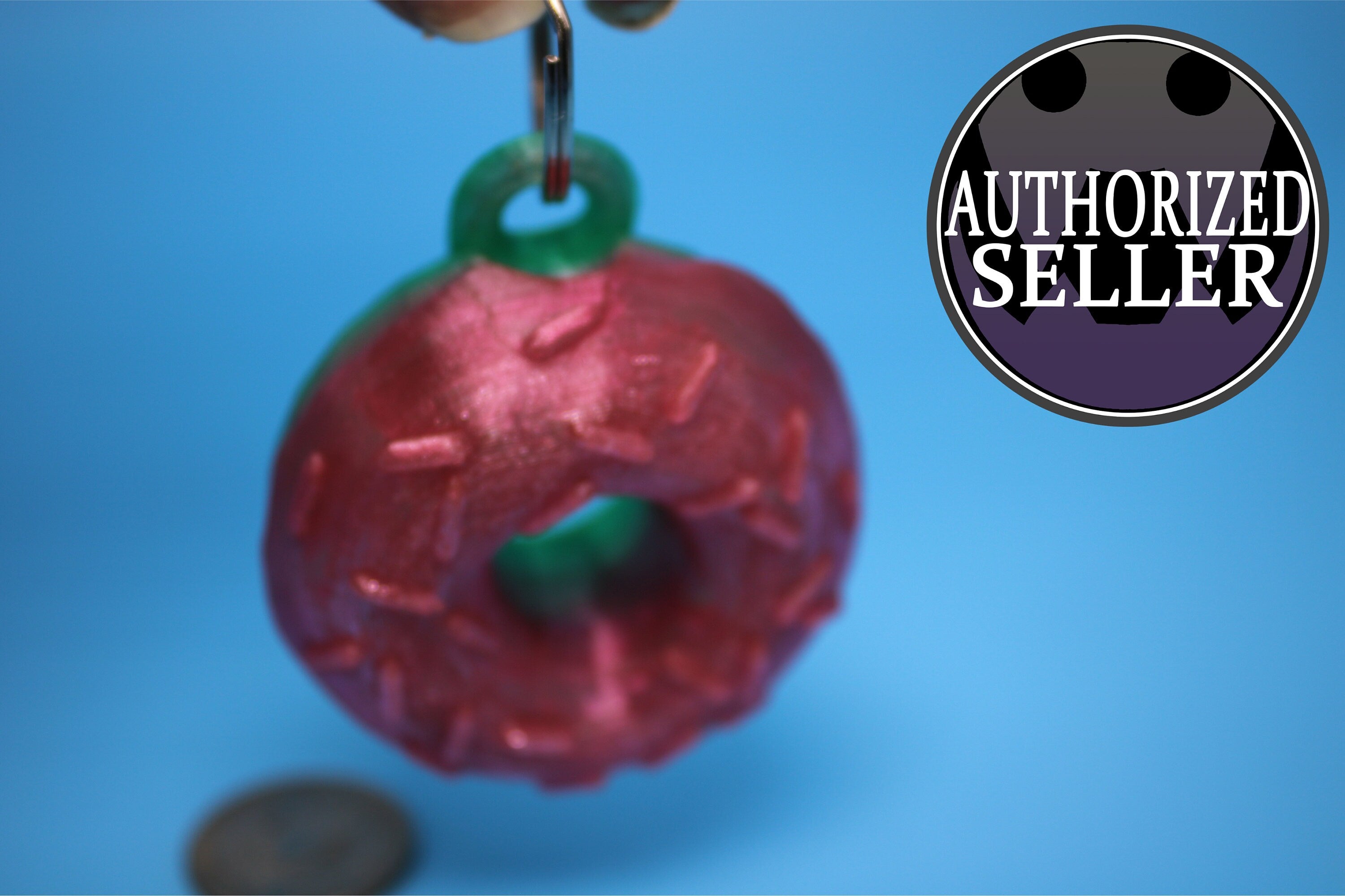 Doughnut Keychain | 3D Printed TPU | Squeezable.