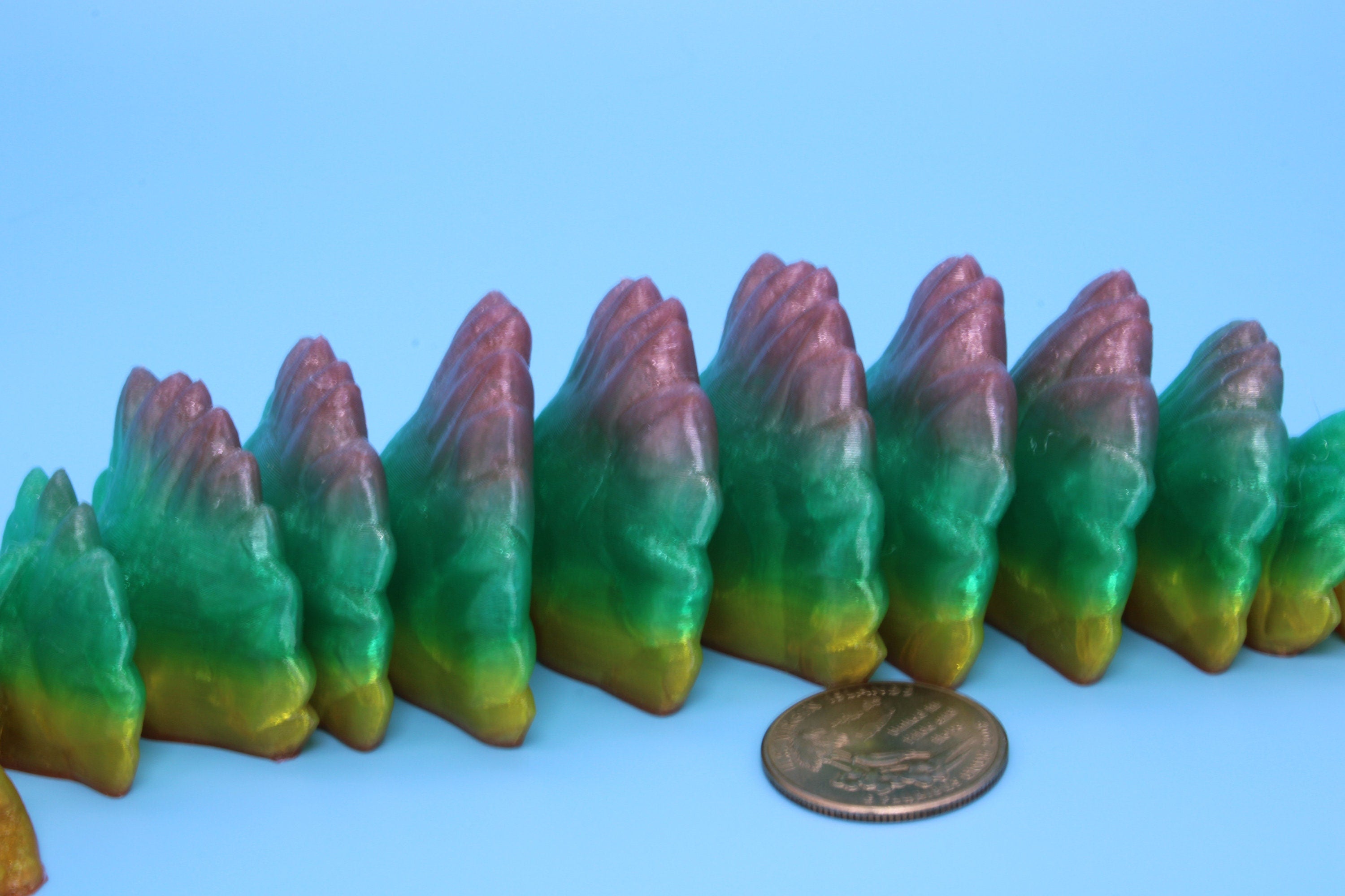 Squirrel- Rainbow | 3D Printed TPU | Cute Flexi Animal | Desk Toy.
