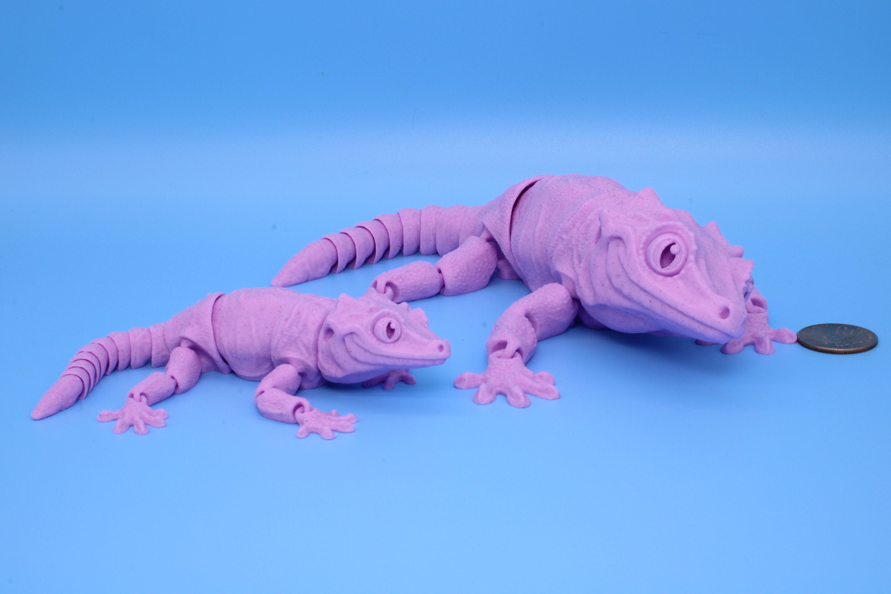 Gargoyle Gecko - Pink Chip | Flexi Toy | Articulating Fidget Toy | Made to Order