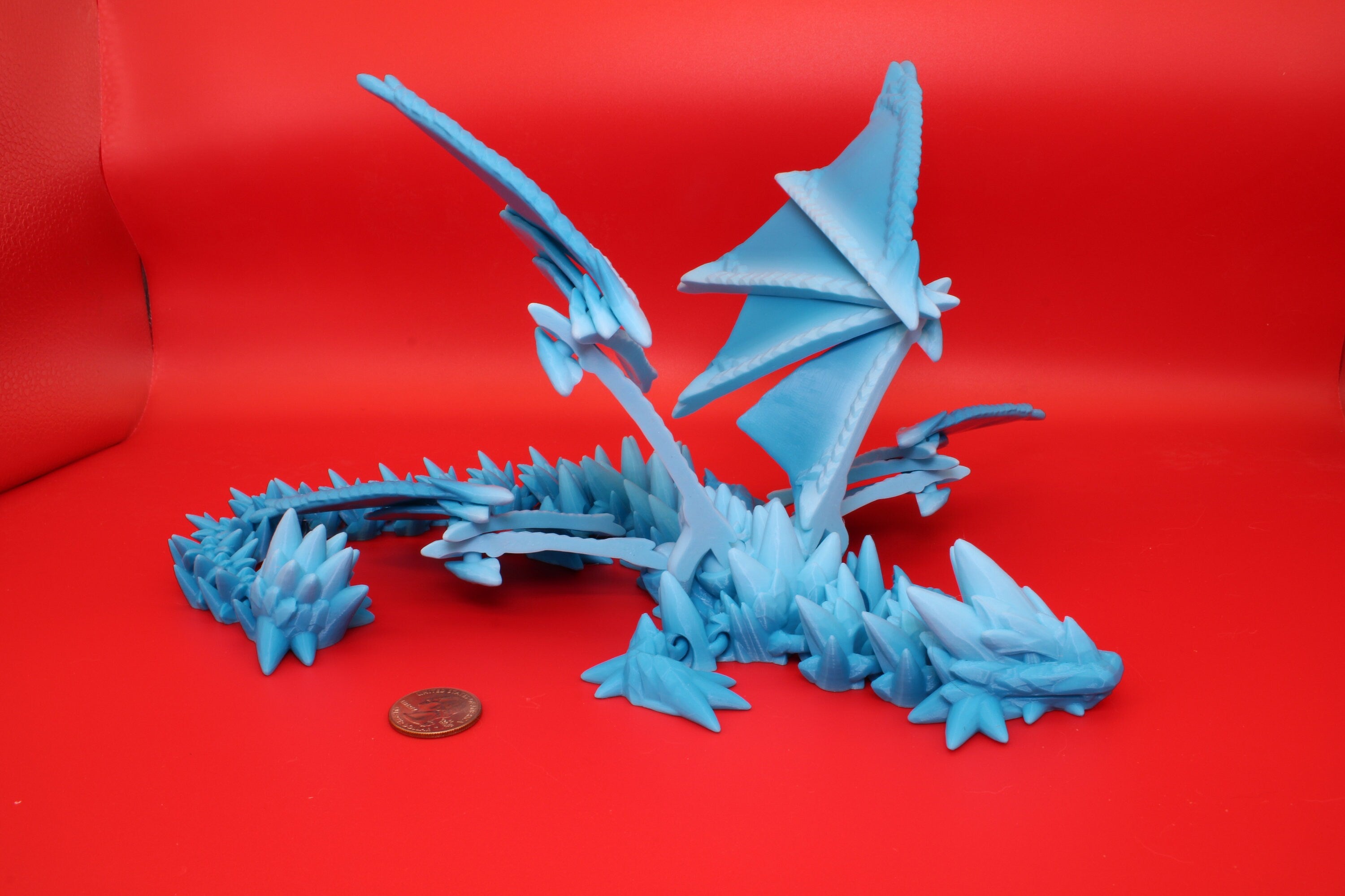 Spike Wing Dragon | 3D Printed Articulating Dragon 19 in.