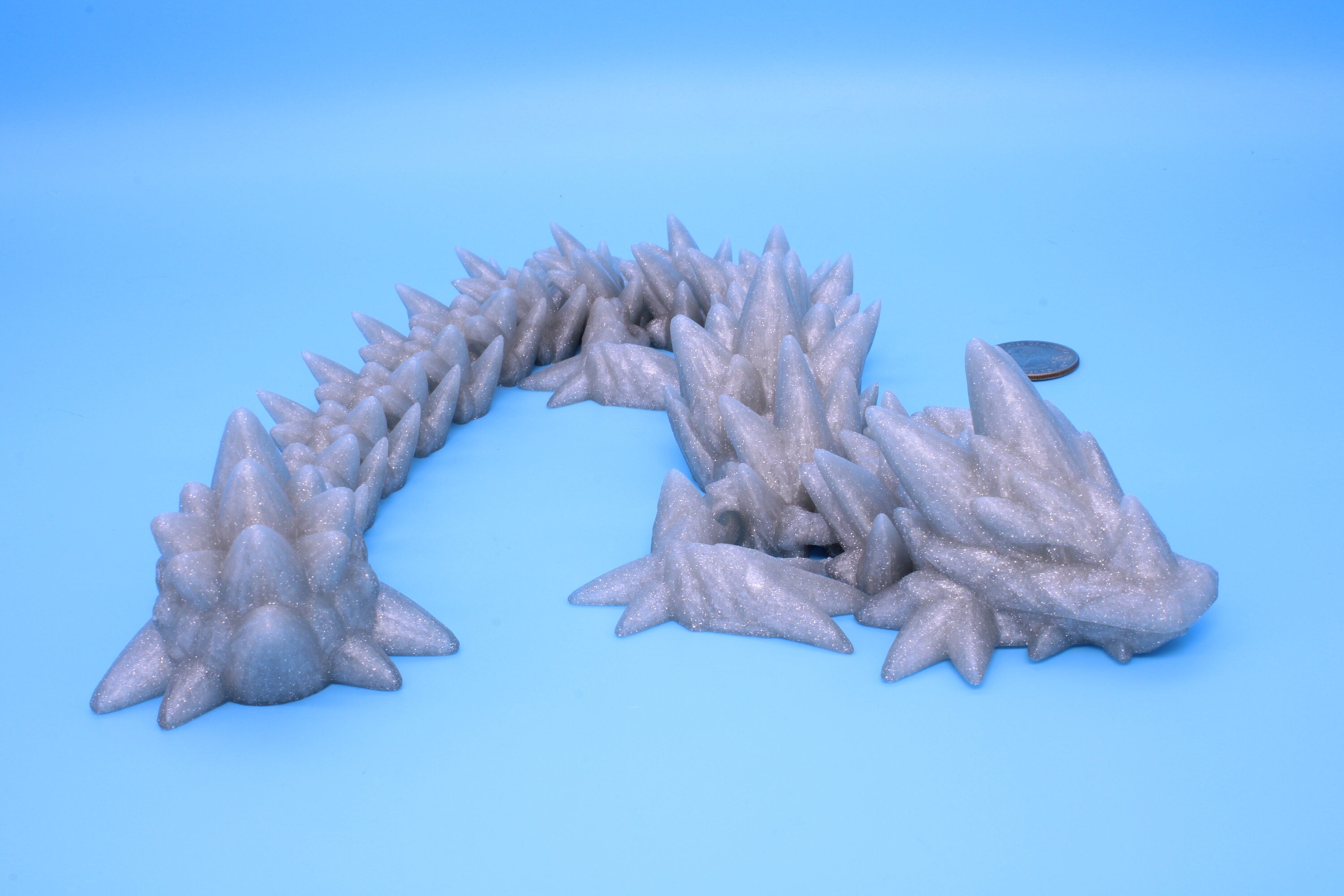 Spike Dragon- flawed | 3D Printed Articulating Dragon 17 in.