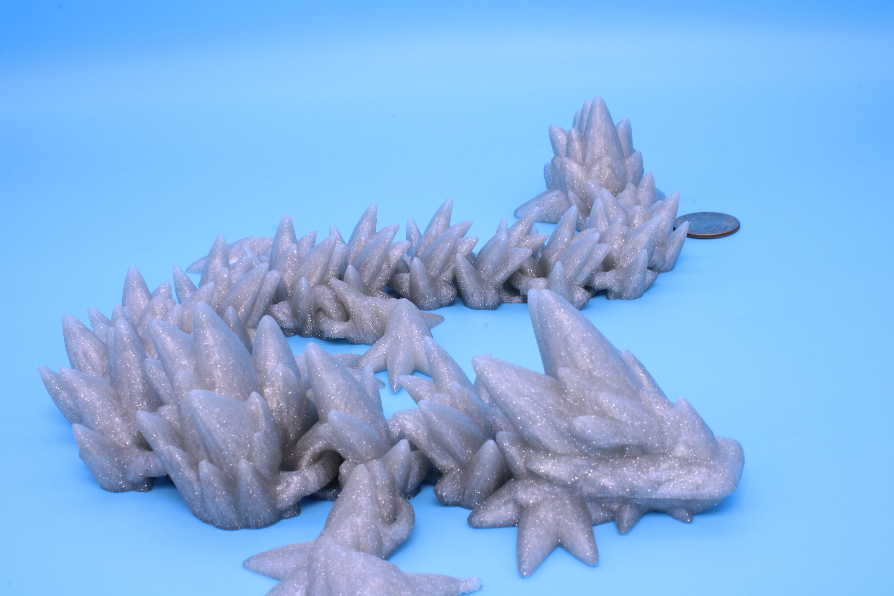 Spike Dragon- flawed | 3D Printed Articulating Dragon 17 in.