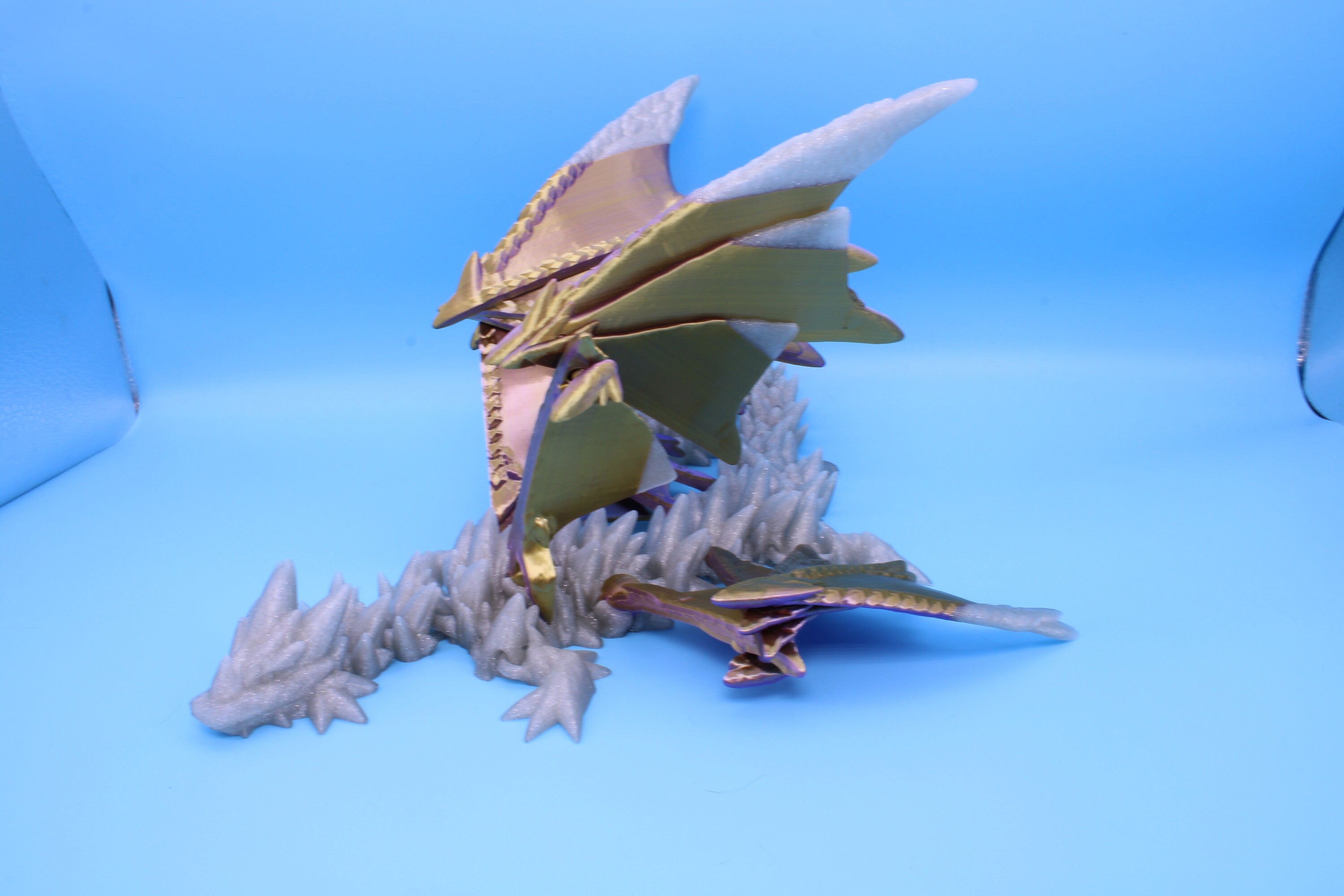 Spike Wing Dragon | 3D Printed Articulating Dragon 19 in.