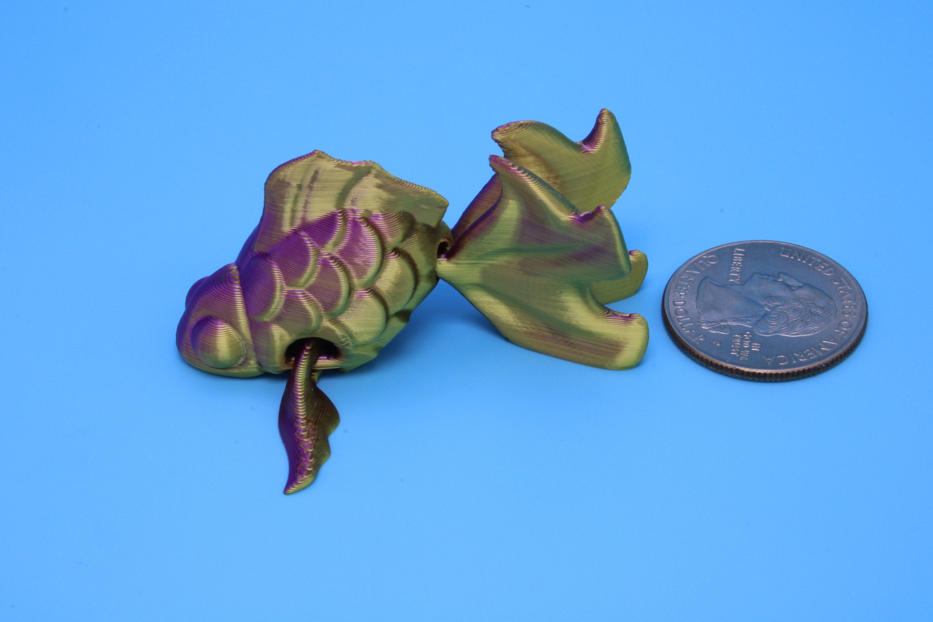 Miniature Fancy Gold Fish | 3D Printed