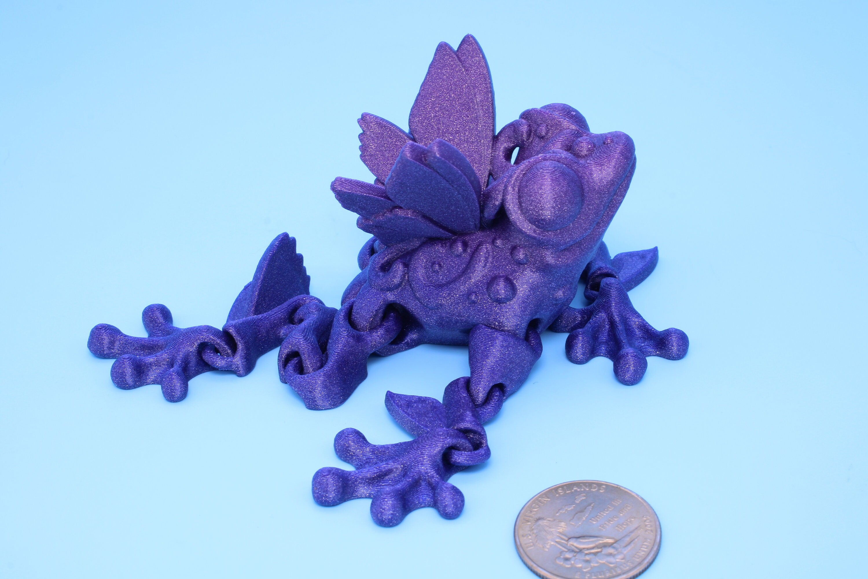 Butterfly Frog- 3D Printed | Flutter Frog | Articulating Frog.