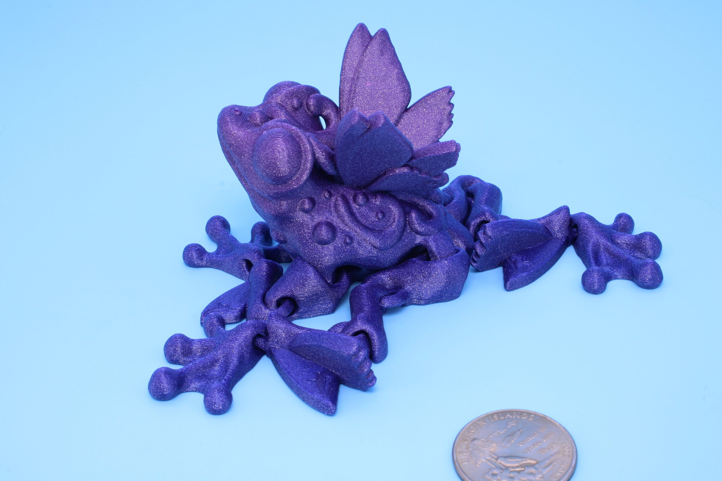 Butterfly Frog- 3D Printed | Flutter Frog | Articulating Frog.