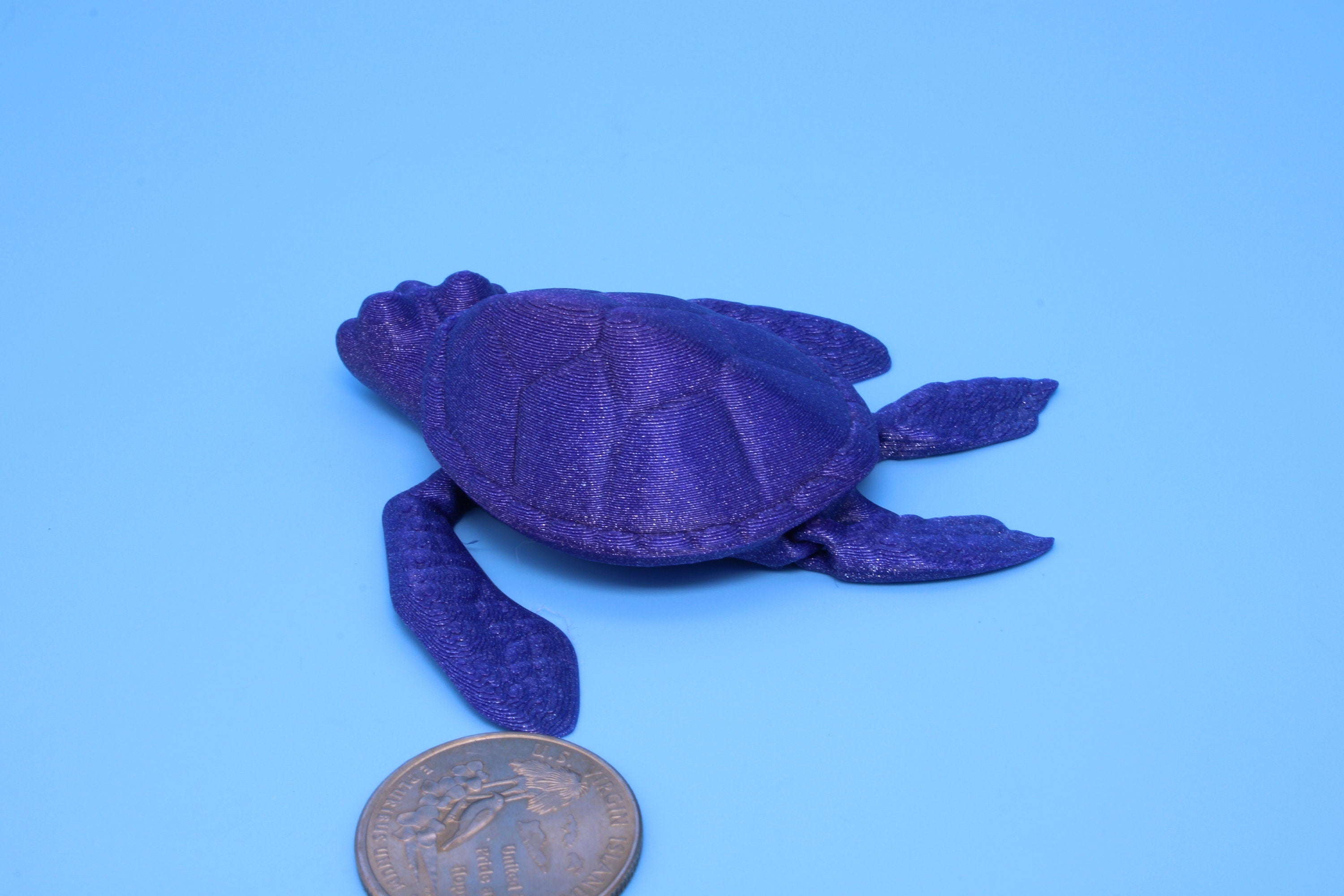 Turtle- Miniature, Articulating, 3D printed