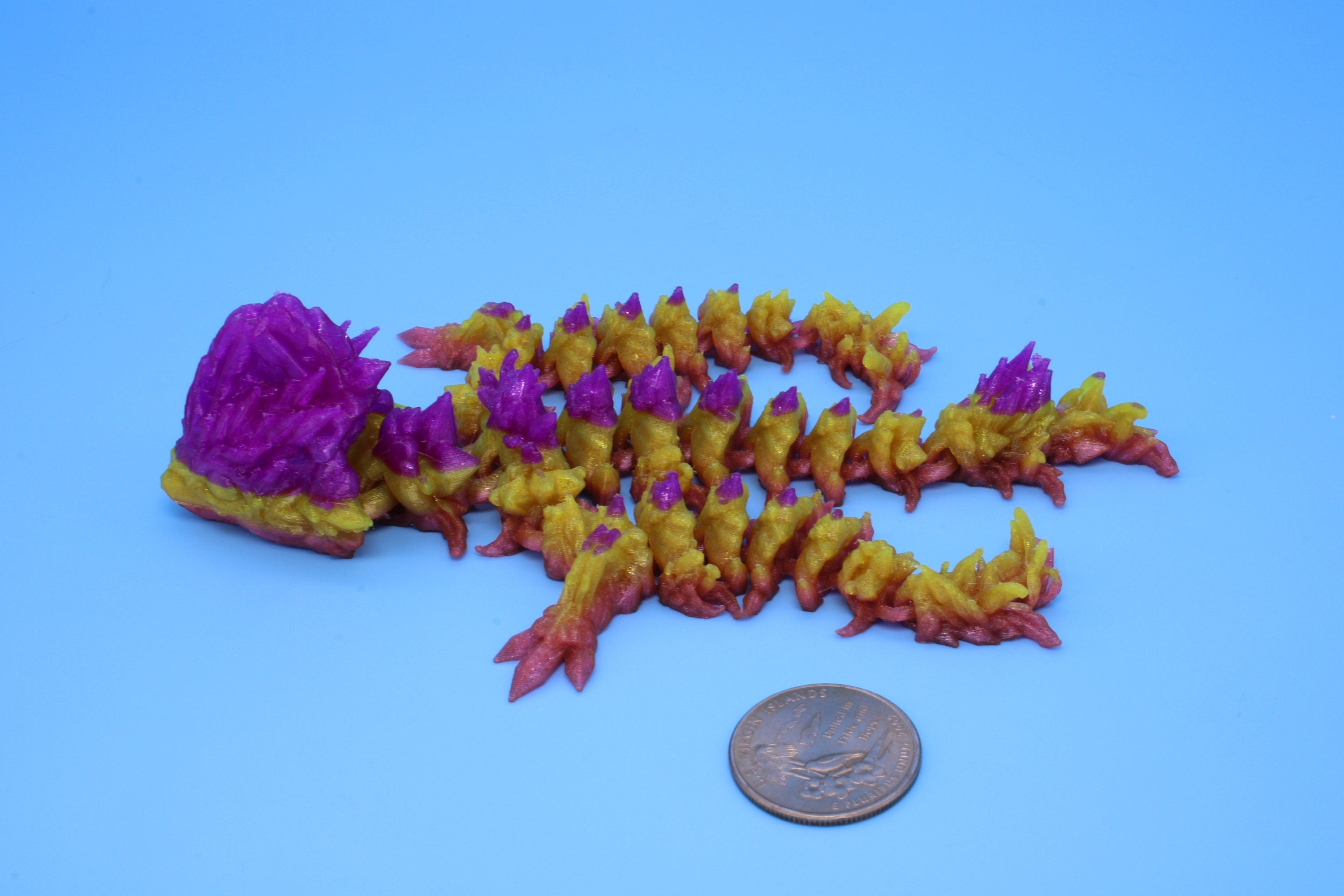 Jellyfish Dragon 3D printed, Articulating