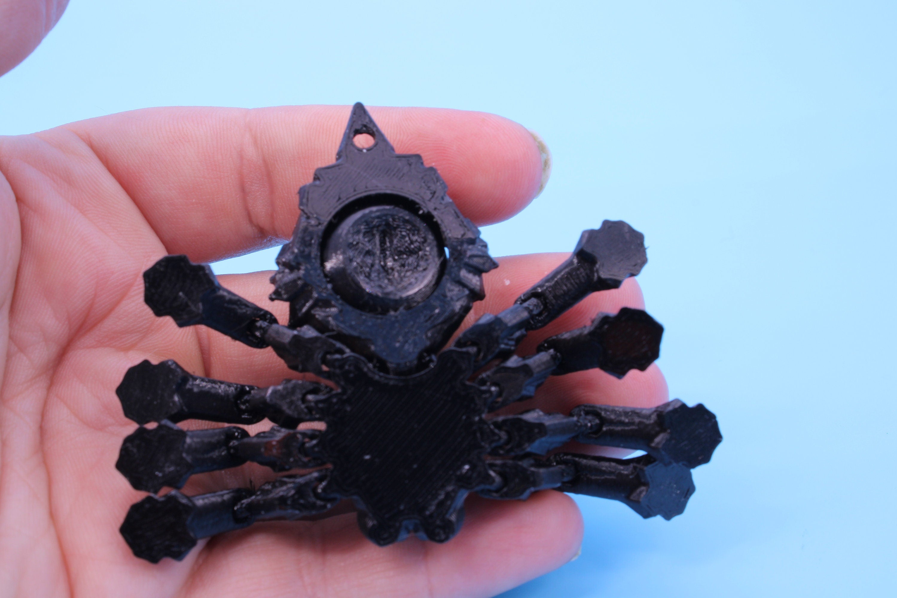 Spider- 3D Printed TPU | Black | Flexi Toy. made to order