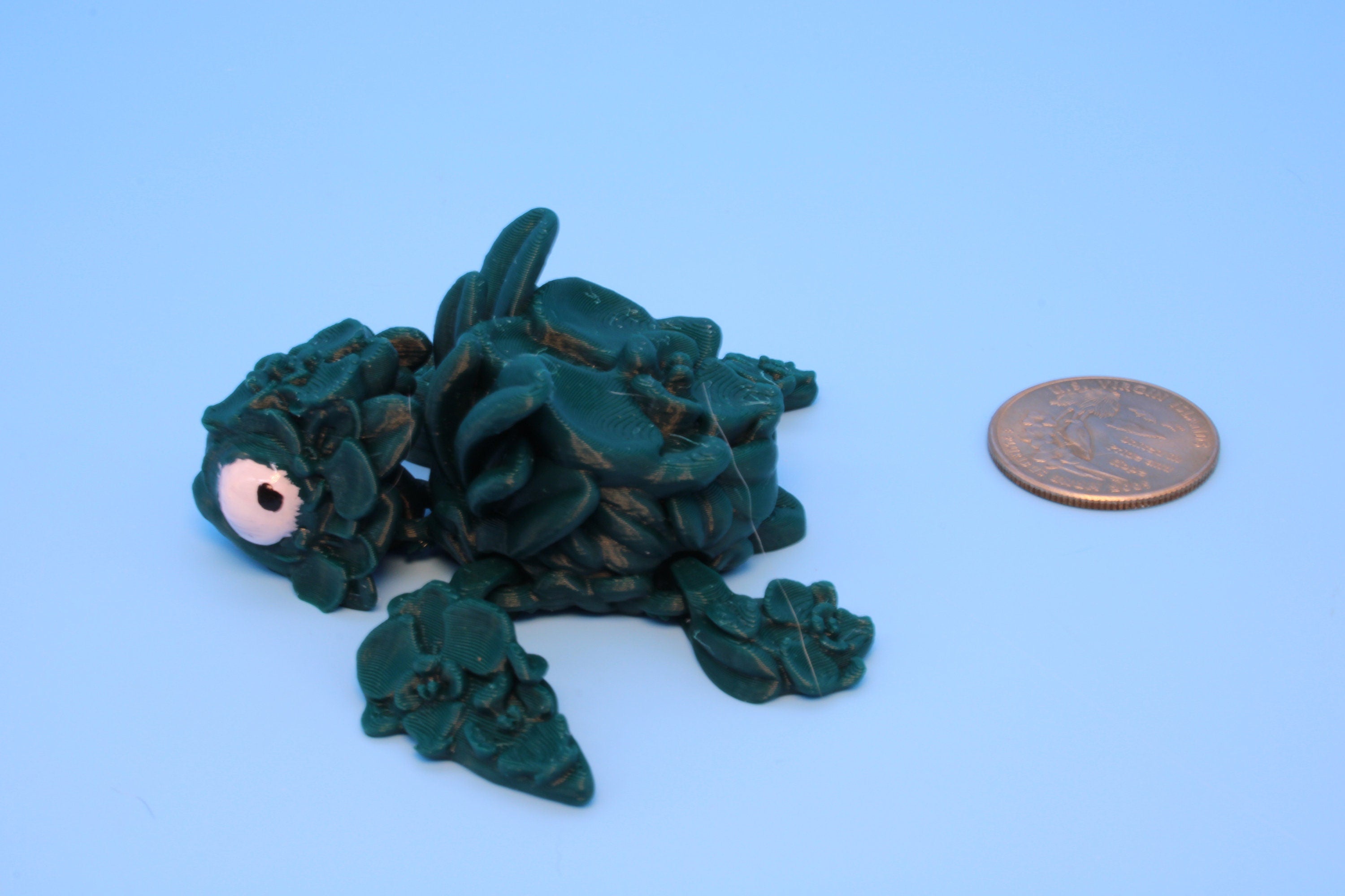 Miniature Turtle, 3D Printed Orchid Turtle