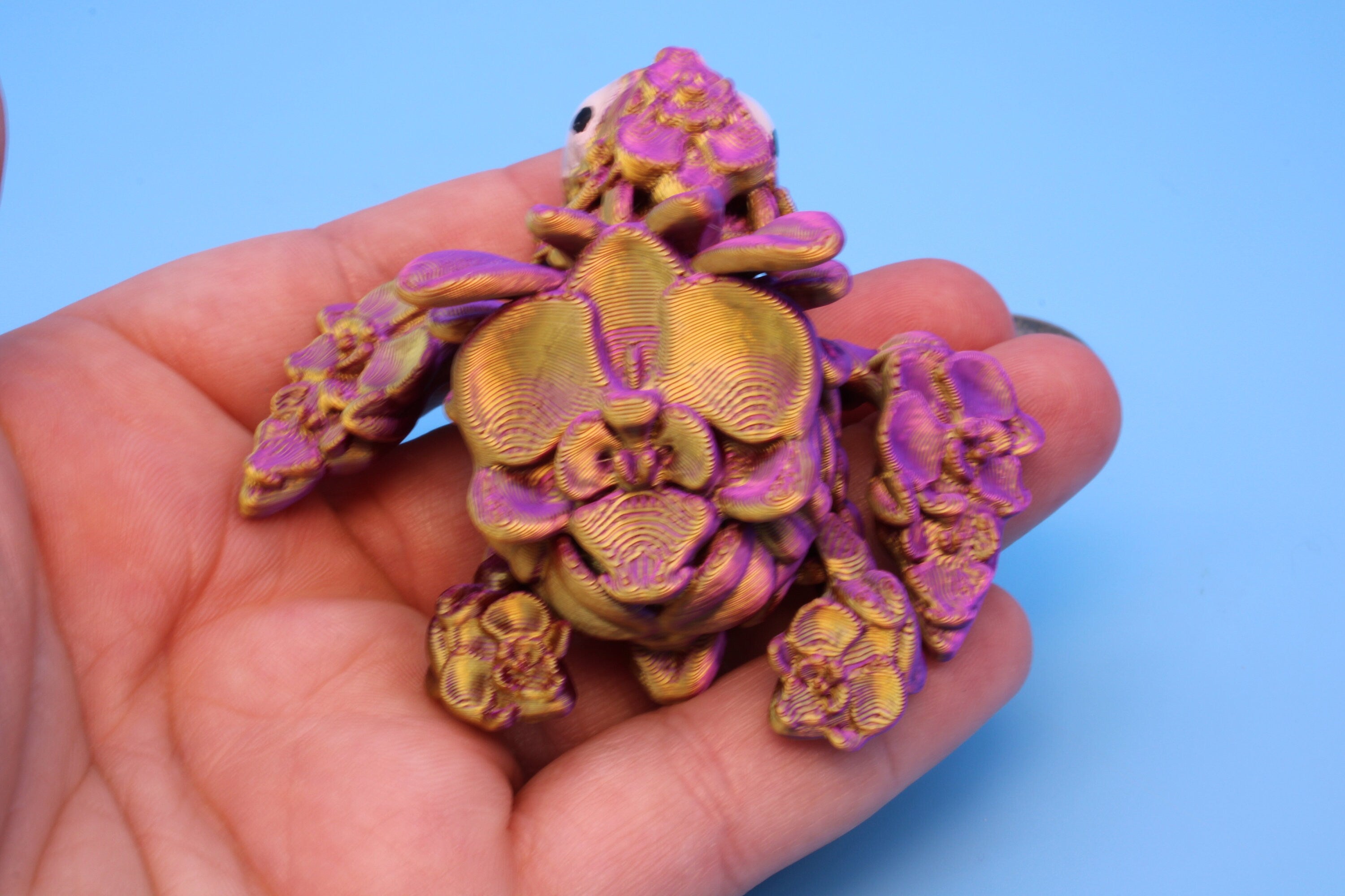 Miniature Turtle, 3D Printed Orchid Turtle