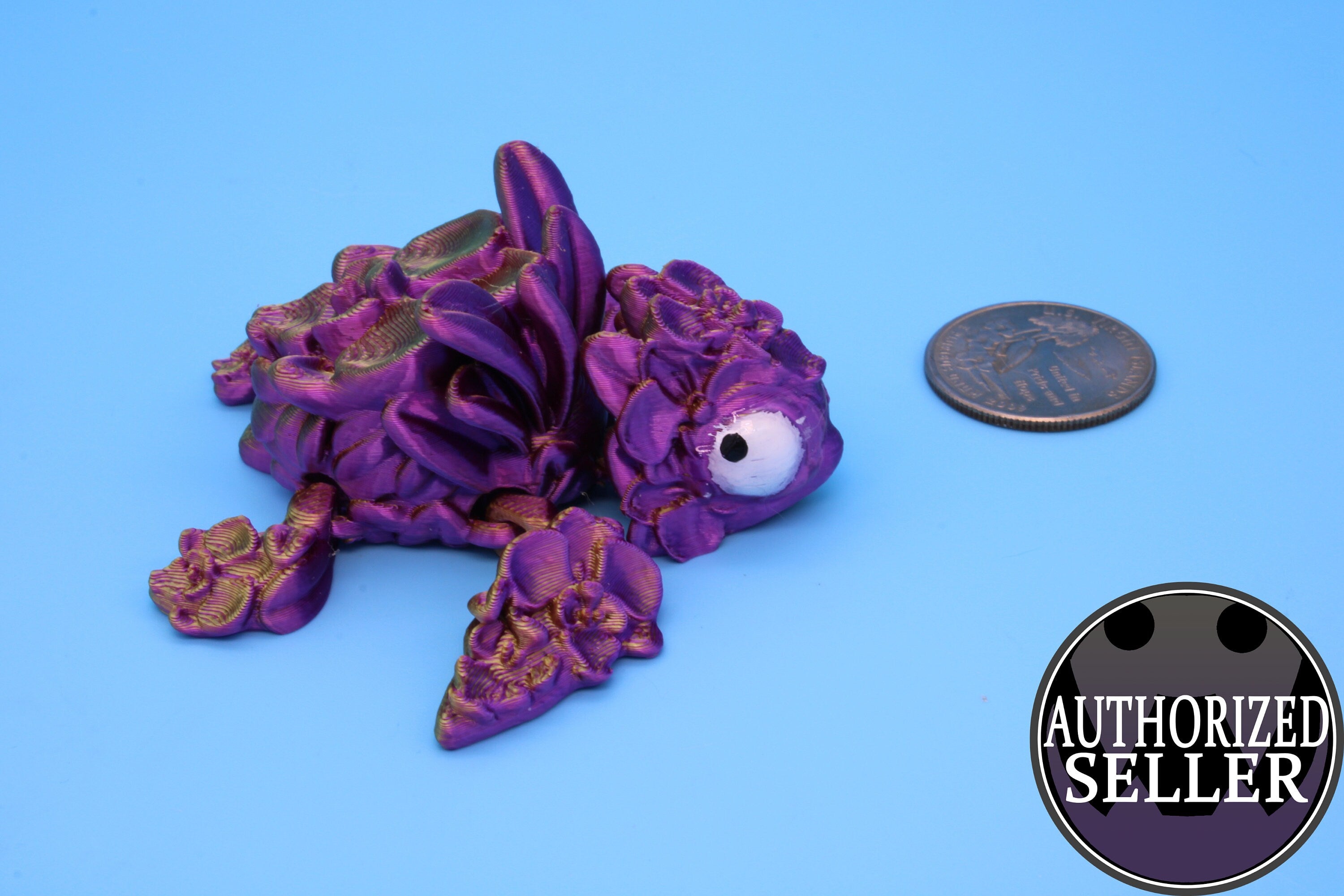 Miniature Turtle, 3D Printed Orchid Turtle